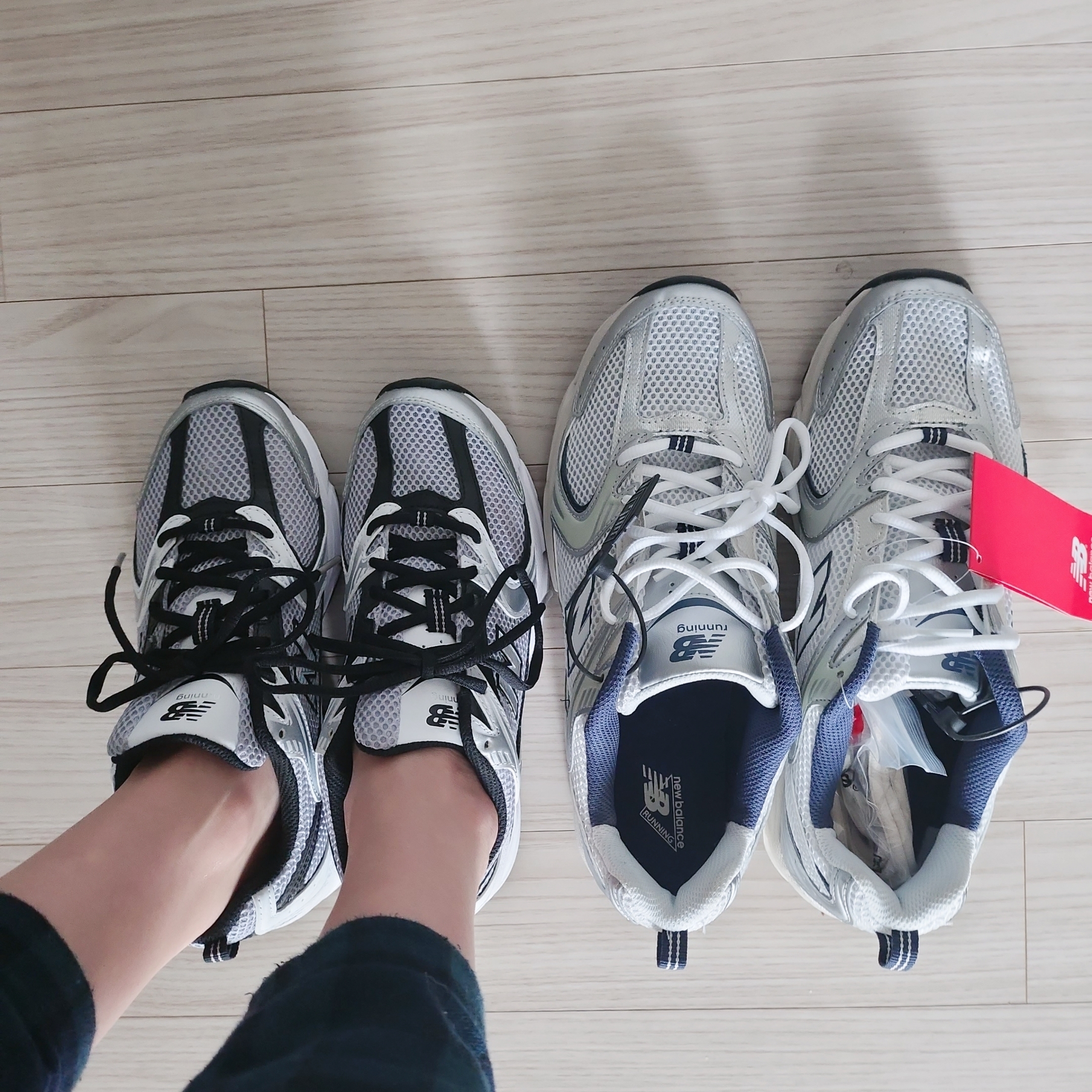 New Balance 530 Steel Grey 착용 스타일