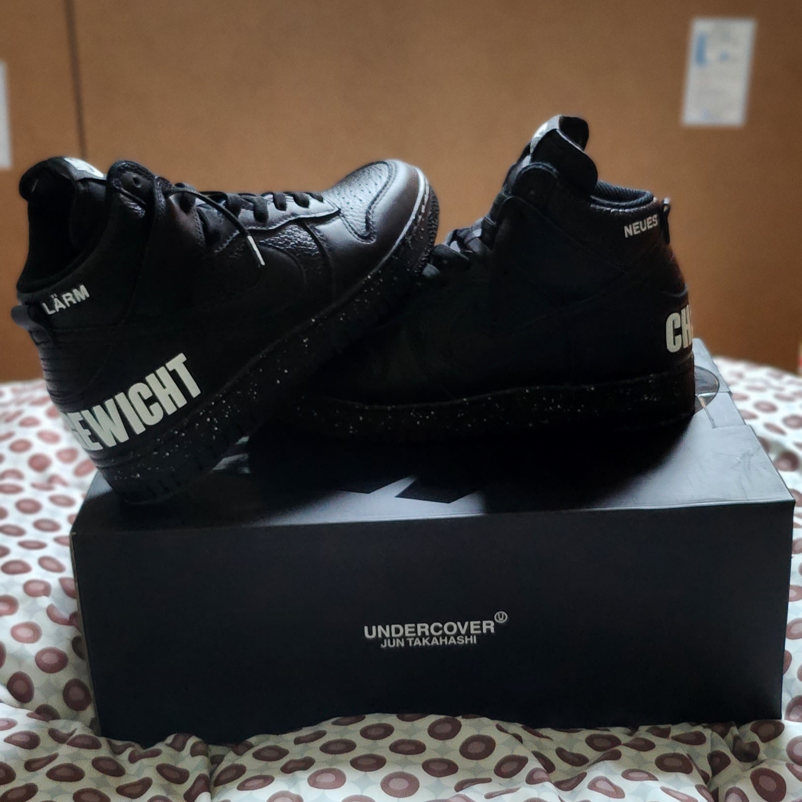 Nike x Undercover Dunk High 1985 Black 착용 스타일
