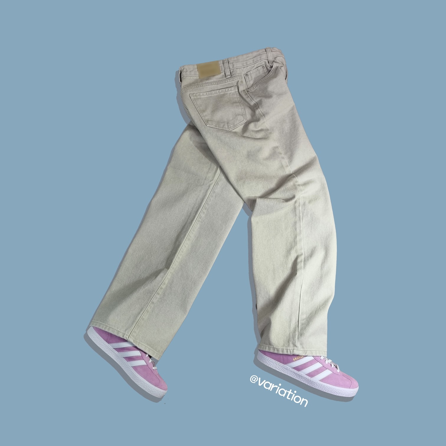 (J) Adidas Gazelle Bliss Lilac, (W) Adidas Gazelle Bold Pink Glow Victory Blue 착용 스타일 - 2