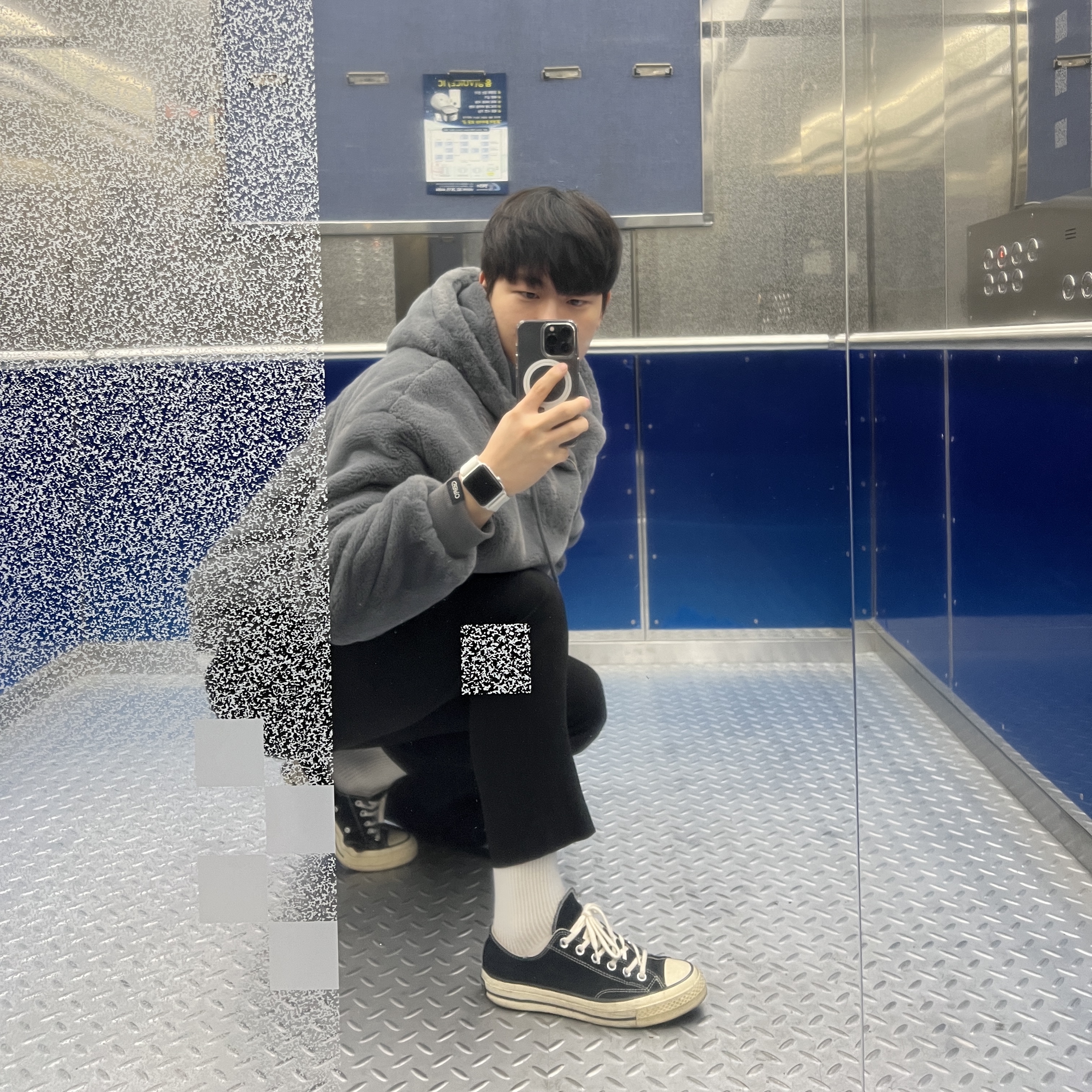Converse Chuck 70 Ox Black - Standard 착용 스타일