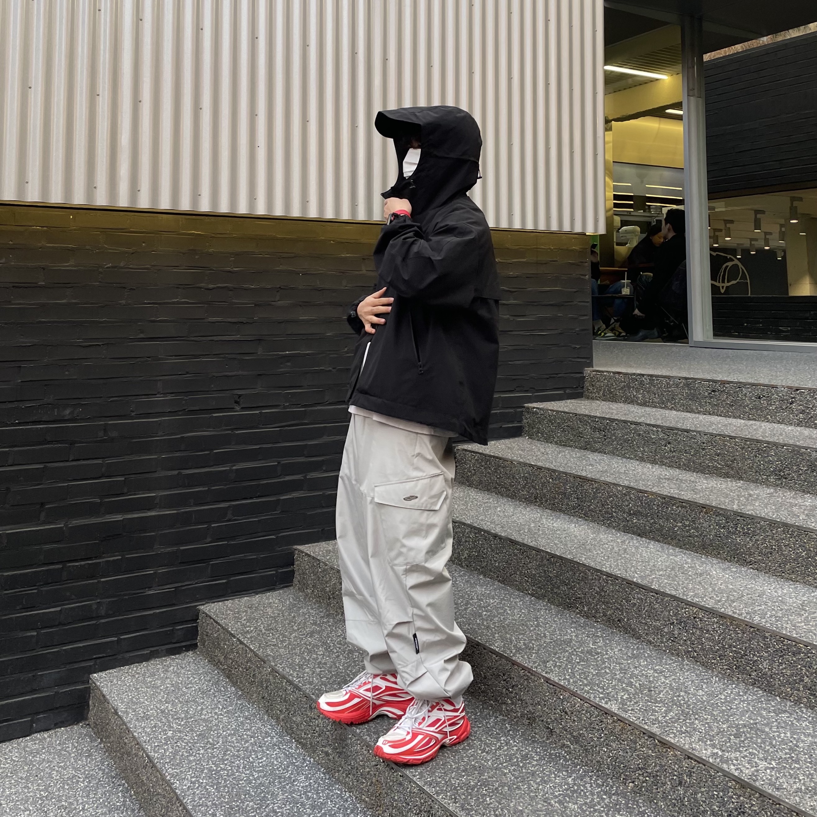 Reebok x Kanghyuk Premier Road Modern Mid White Red 착용 스타일 - 4