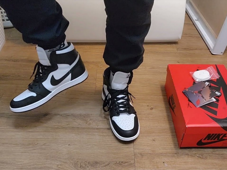 Jordan 1 High 85 Black White 착용 스타일