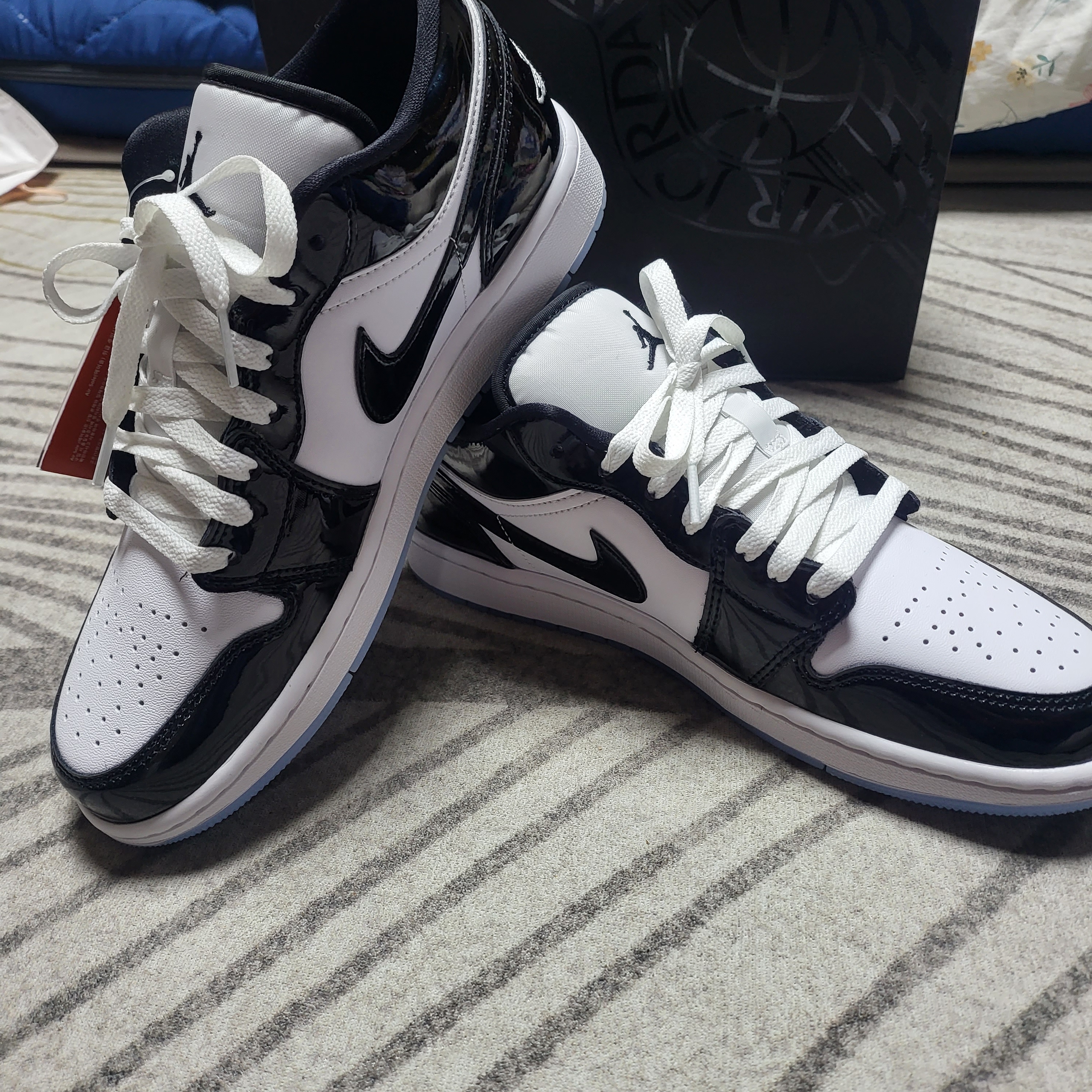 Jordan 1 Low SE Concord 착용 스타일 - 1