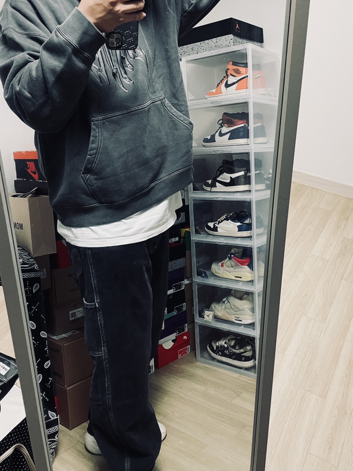 (W) Jordan x Billie Eilish Hoodie Black - US/EU, (W) Jordan x Billie Eilish Hoodie Black - Asia 착용 스타일 - 1