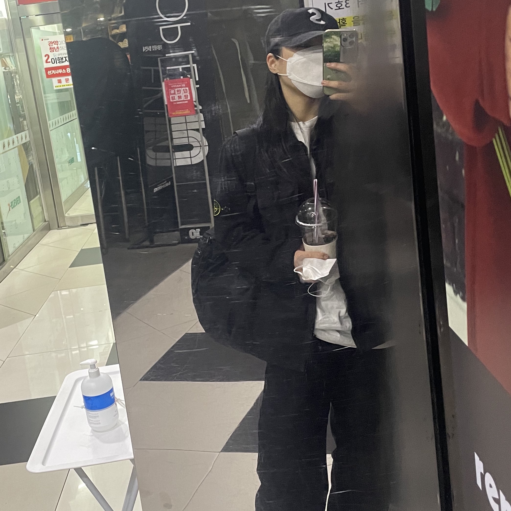 Supreme Kevlar Denim S Logo 6-Panel Black - 22SS 착용 스타일 - 3