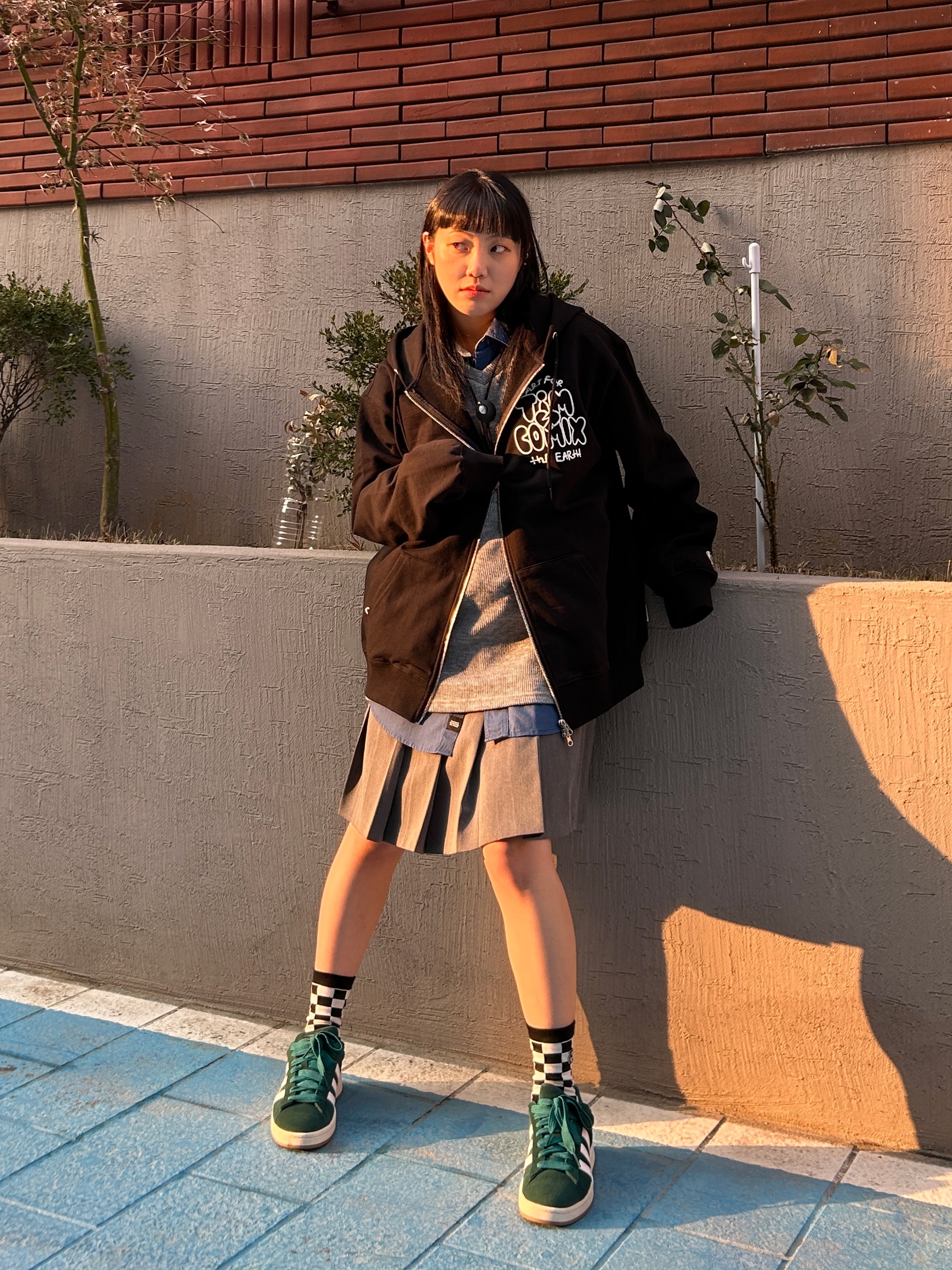 Adidas Campus 00s St Forest Glade 착용 스타일 - 2