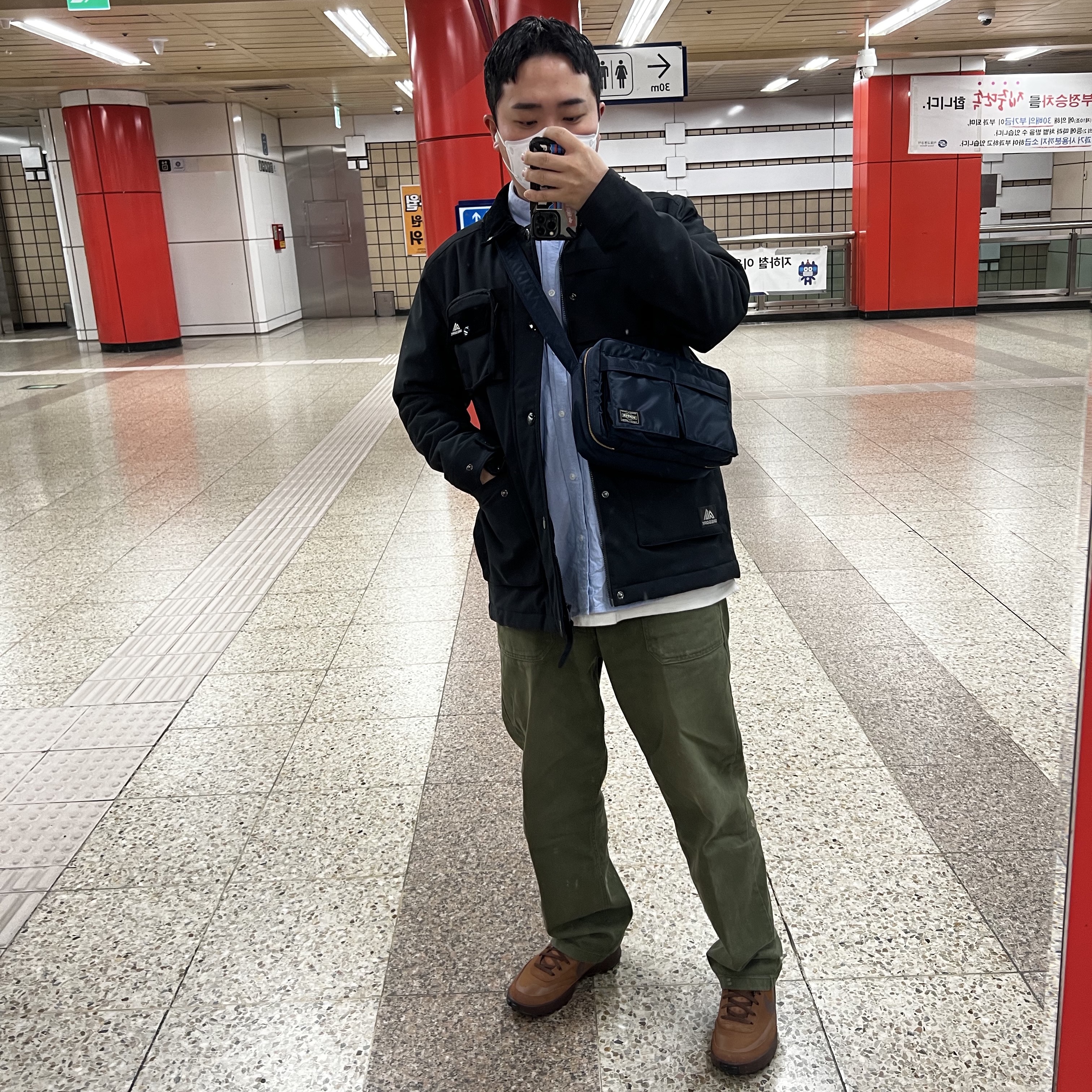 Porter Tanker Shoulder Bag S Iron Blue, Nike x Tom Sachs General Purpose Shoe Brown 착용 스타일