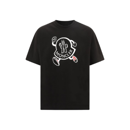 몽클레르 로고 티셔츠 블랙 - 23SS