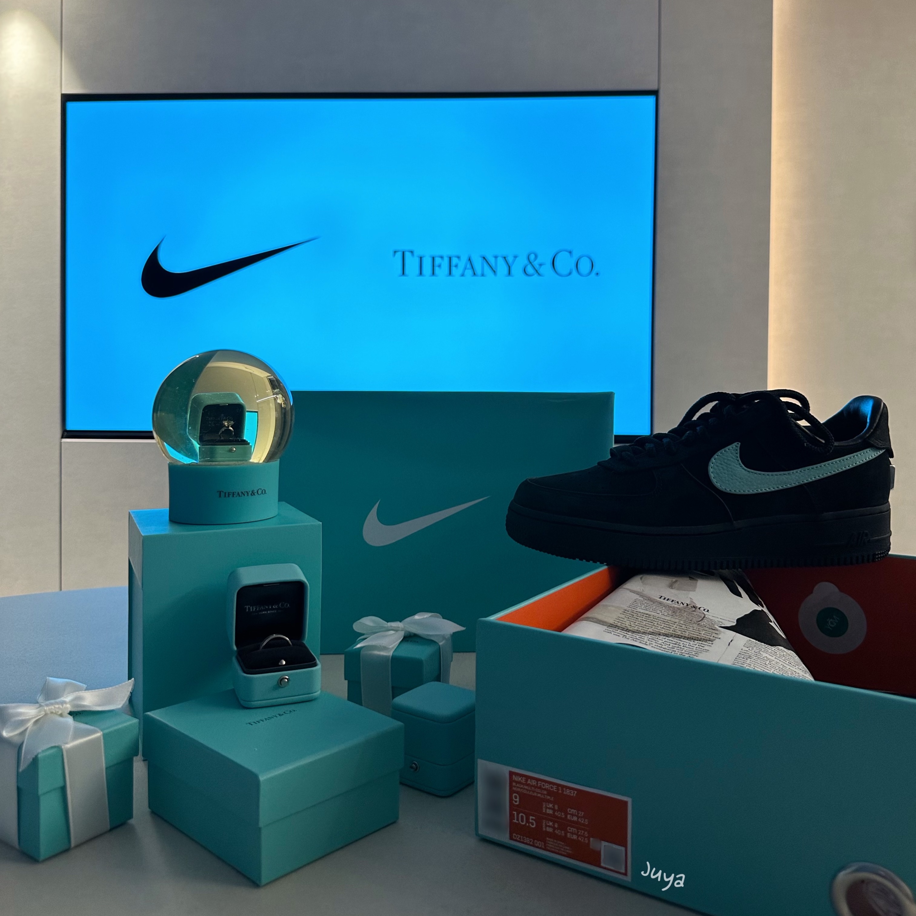 Nike x Tiffany & Co. Air Force 1 Low SP 1837 착용 스타일