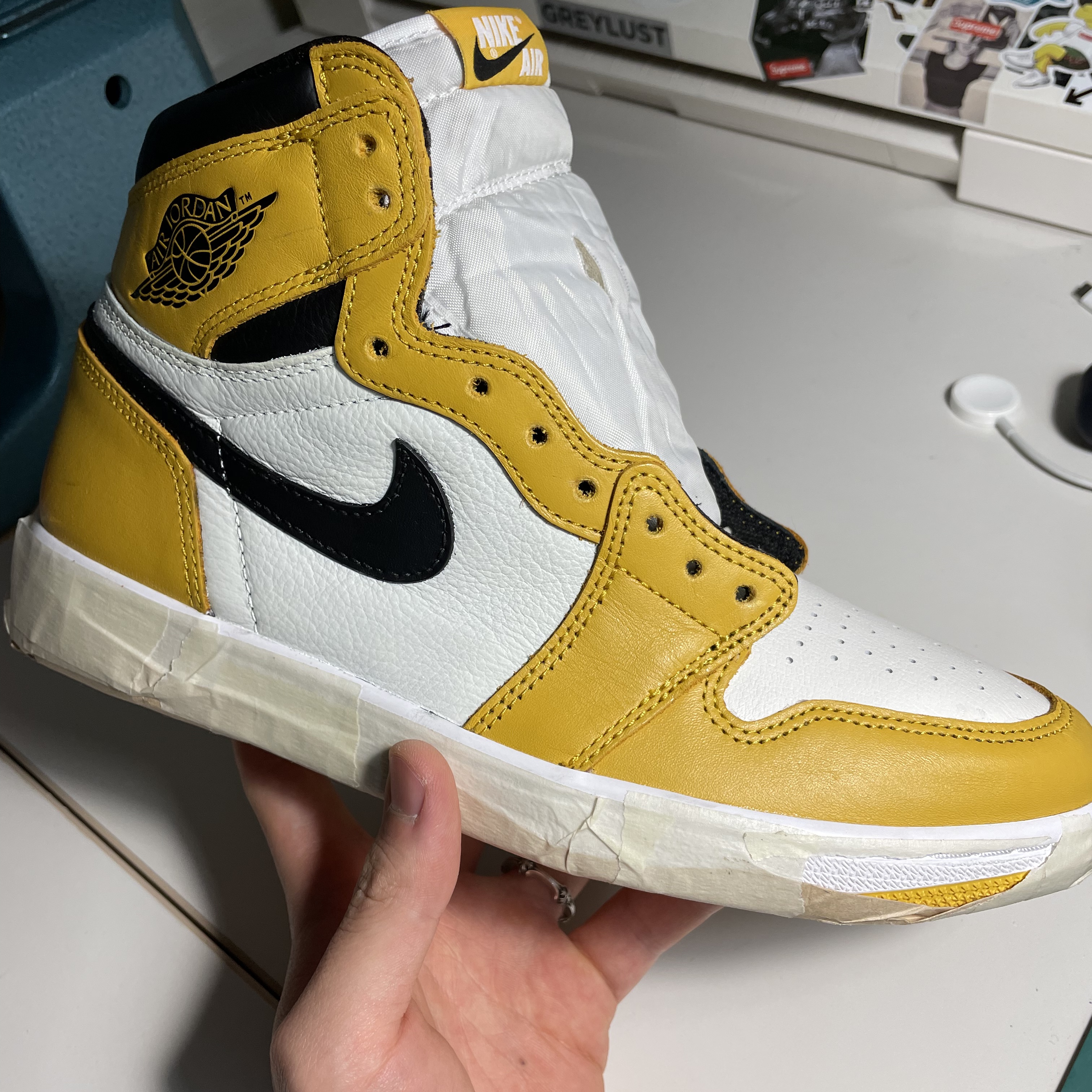 Jordan 1 Retro High OG Pollen 착용 스타일 - 1