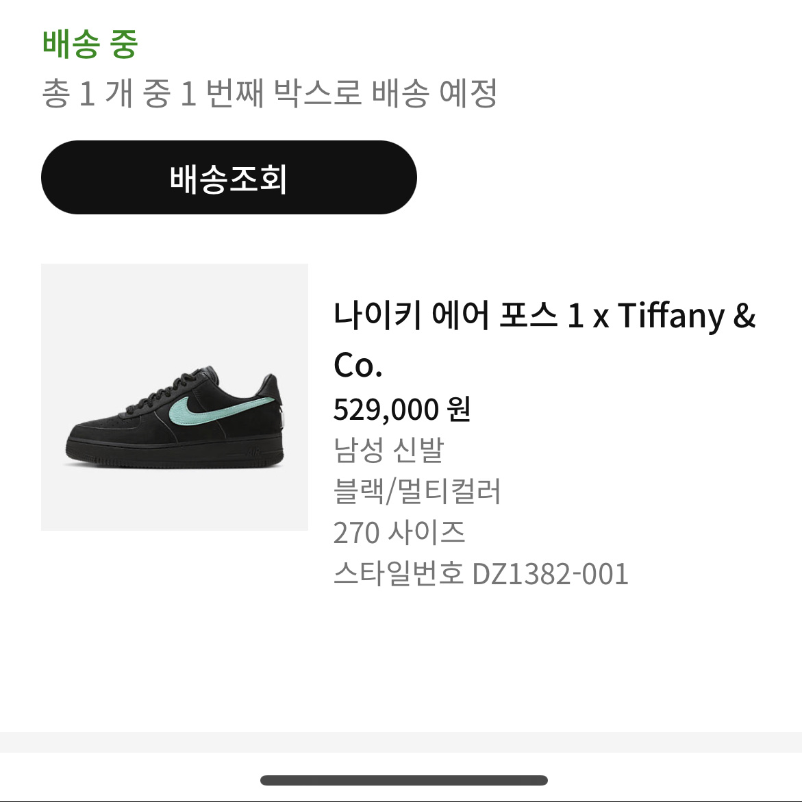 Nike x Tiffany & Co. Air Force 1 Low SP 1837 착용 스타일 - 1
