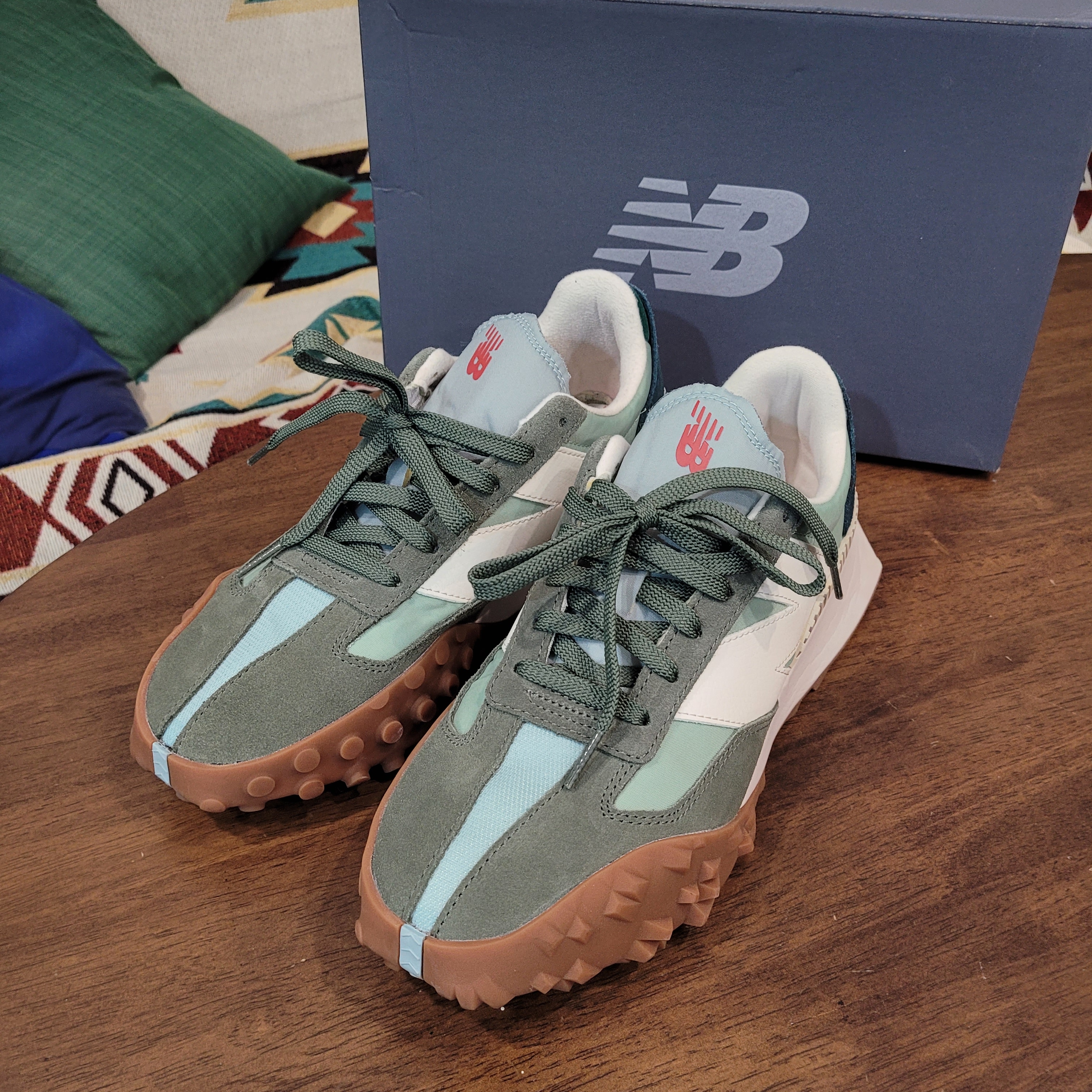 New Balance XC-72 Light Green 착용 스타일 - 1