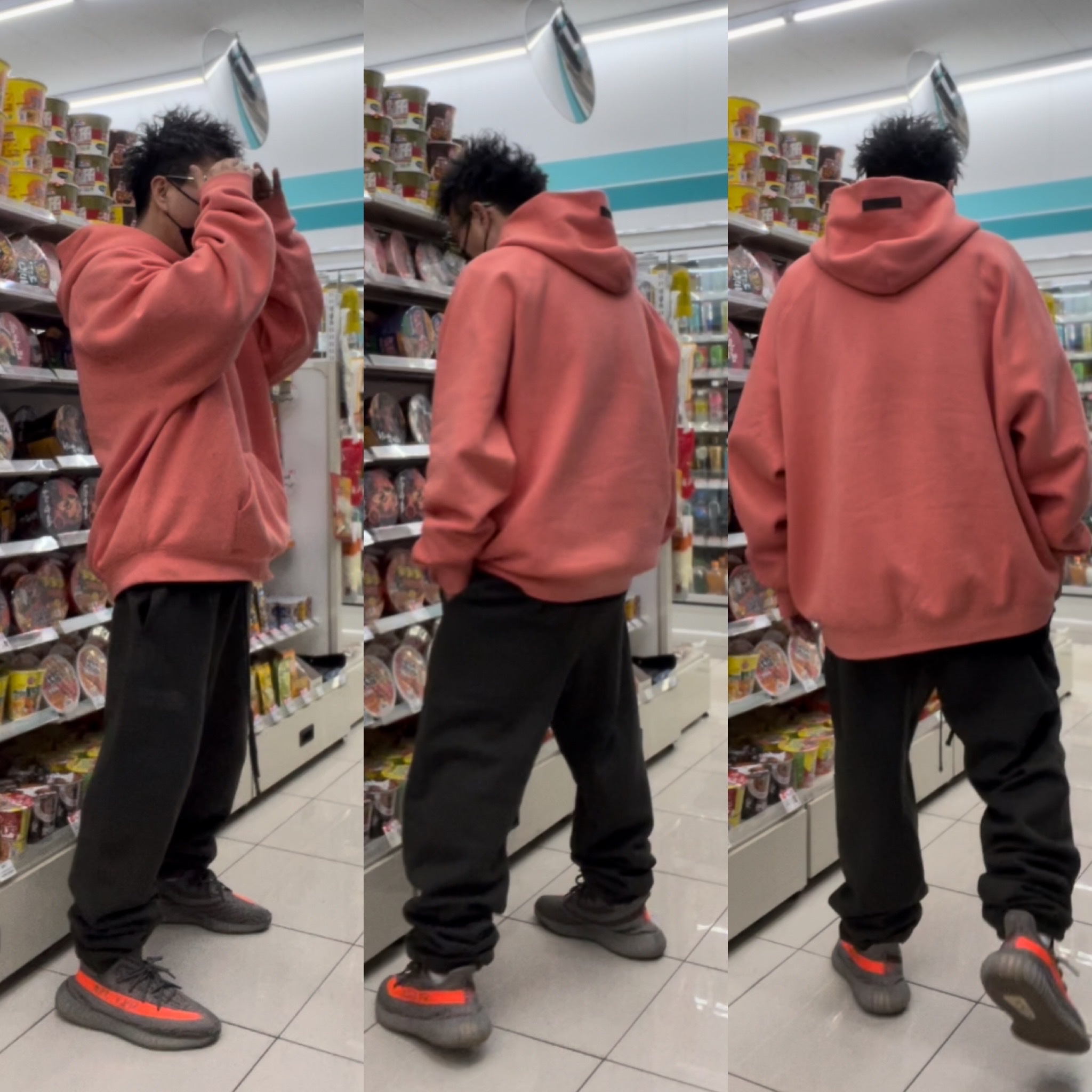 Essentials Sweatpants Off Black - 22FW 착용 스타일 - 1