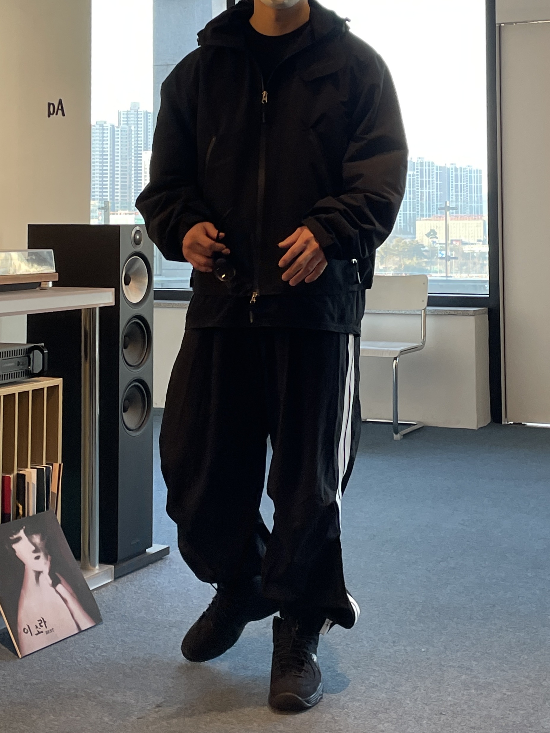Nike x Stussy Air Penny II Black 착용 스타일 - 5