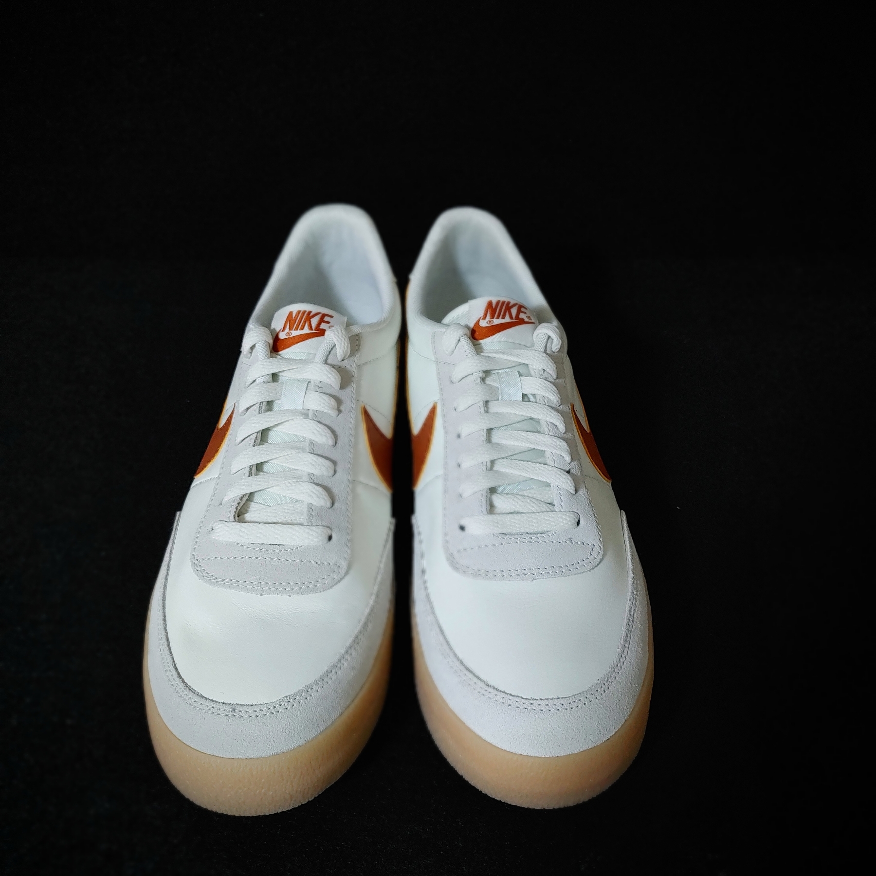 Nike Killshot 2 Leather Sail Desert Orange 착용 스타일 - 1
