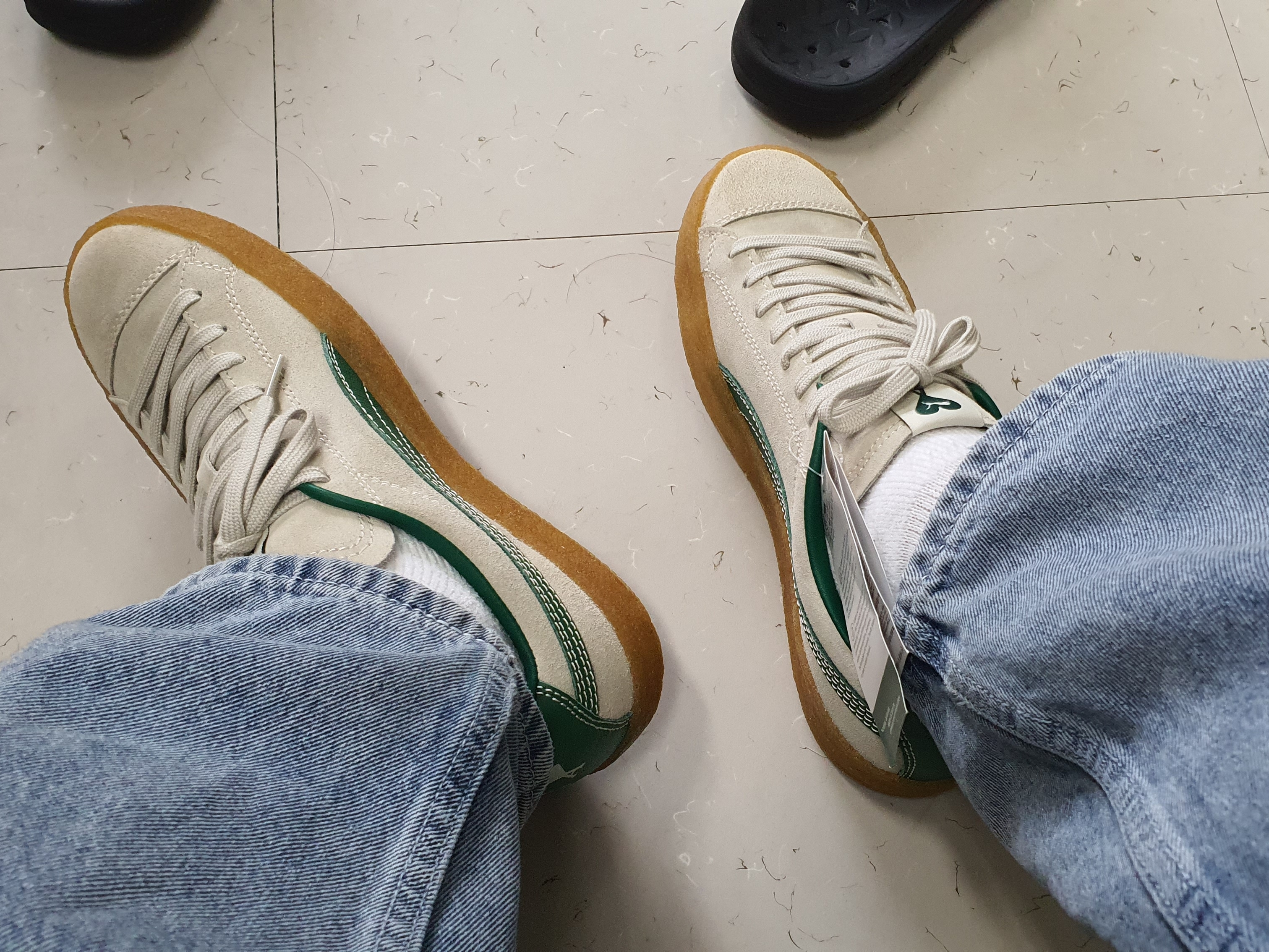 Puma x AMI Suede Crepe Pristine 착용 스타일 - 1