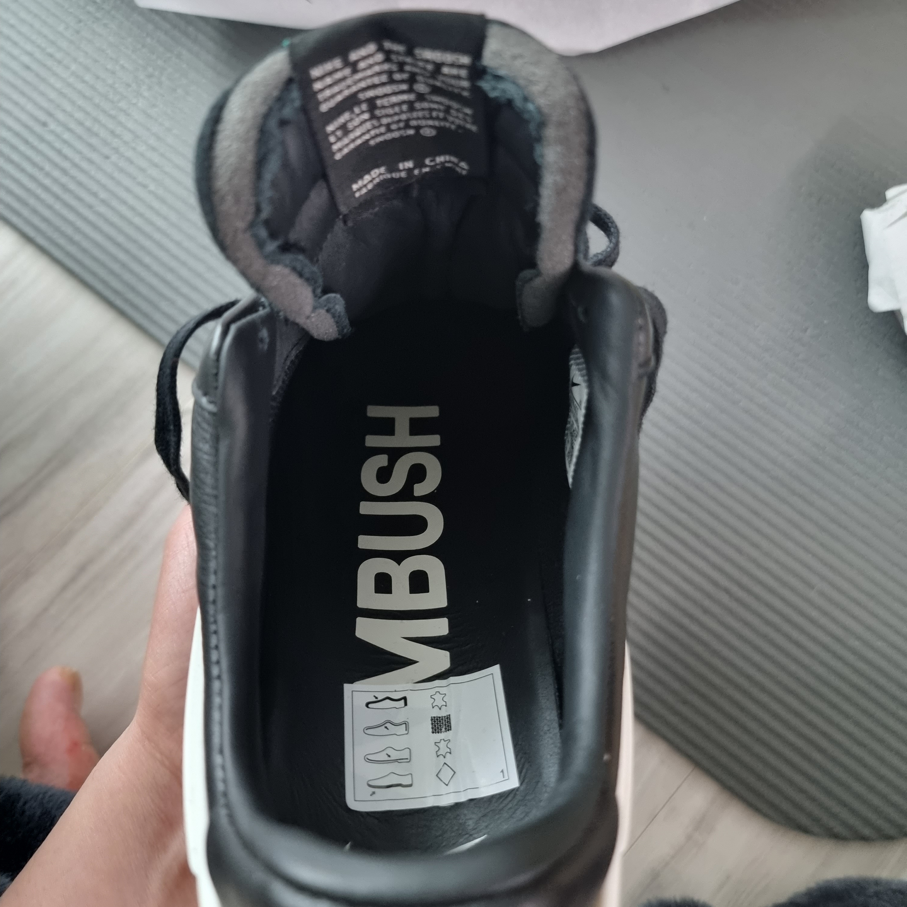 Nike x Ambush Air Force 1 Low SP Black 착용 스타일 - 5