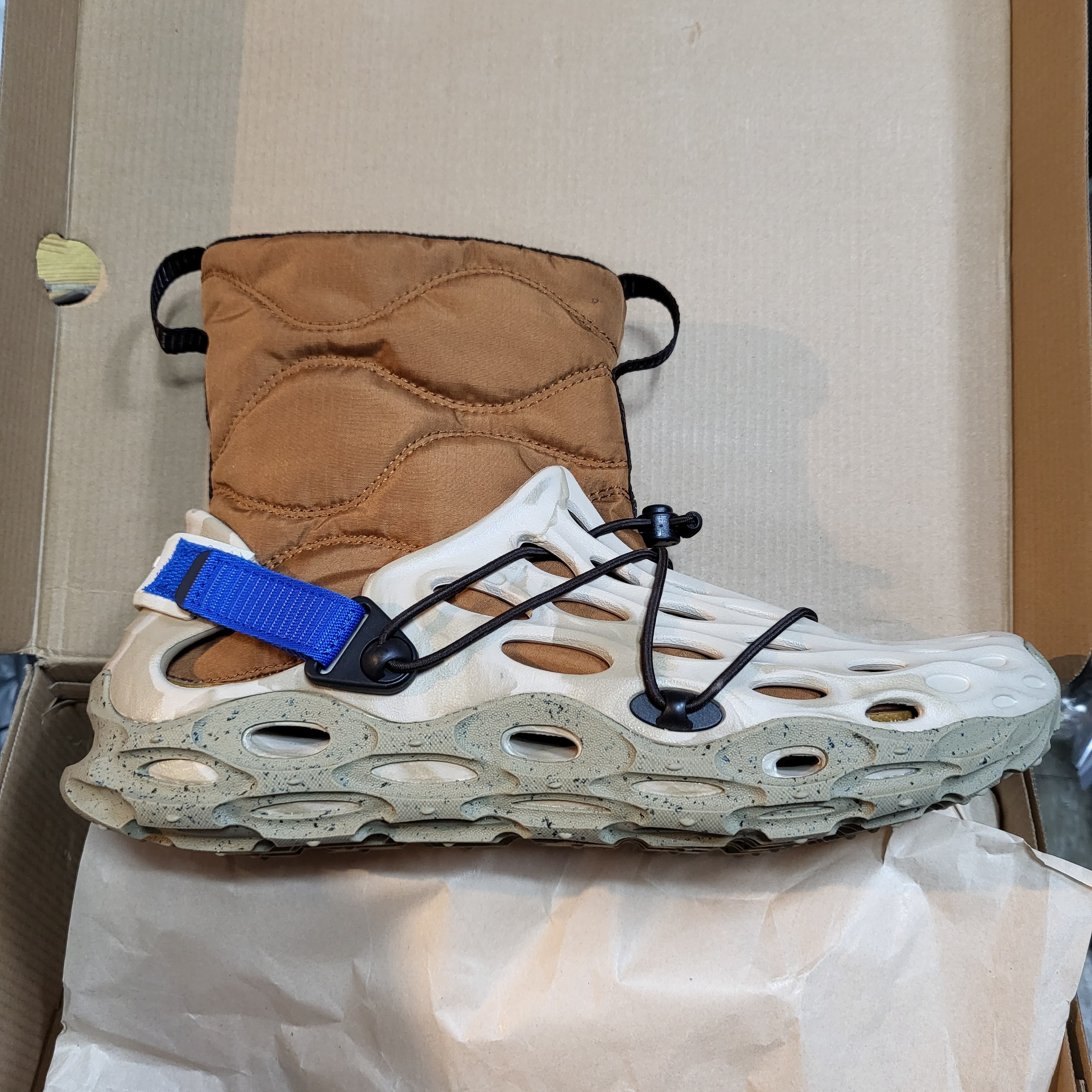 Merrell Hydro Moc AT Puff Mid Spice 착용 스타일