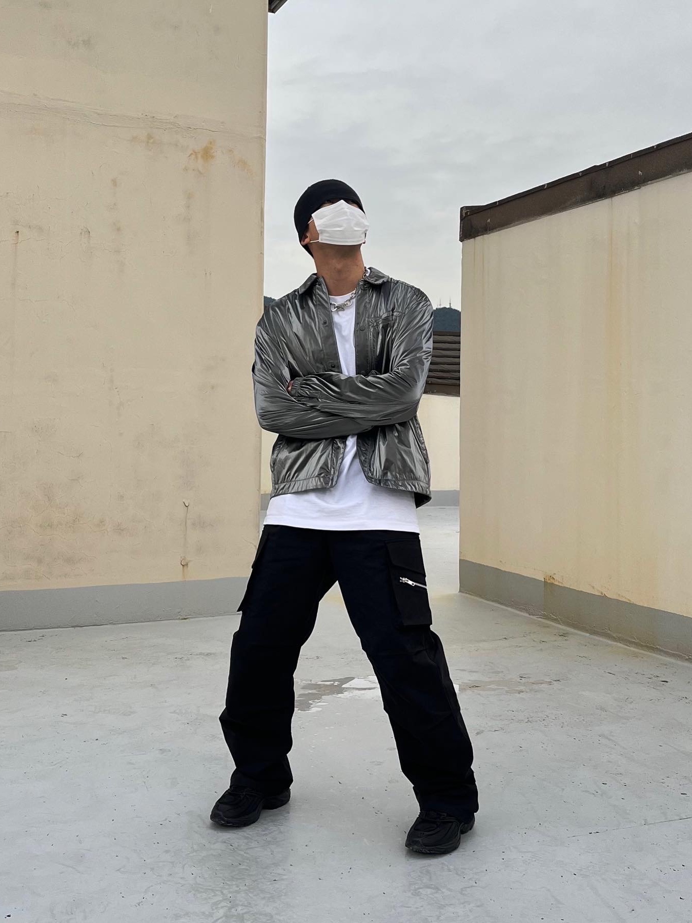Reebok x Kanghyuk Premier Road Modern Mid Black, Our Legacy Ladon Brass Keychain Matte Nickel 착용 스타일