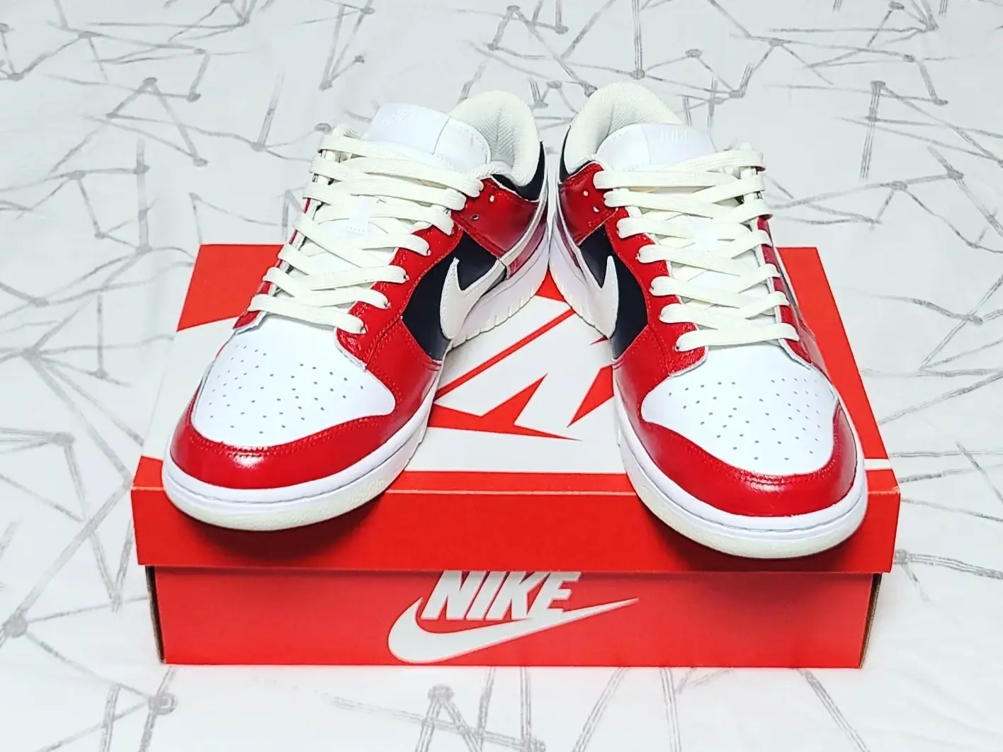 (W) Nike Dunk Low White and Sail 착용 스타일 - 3