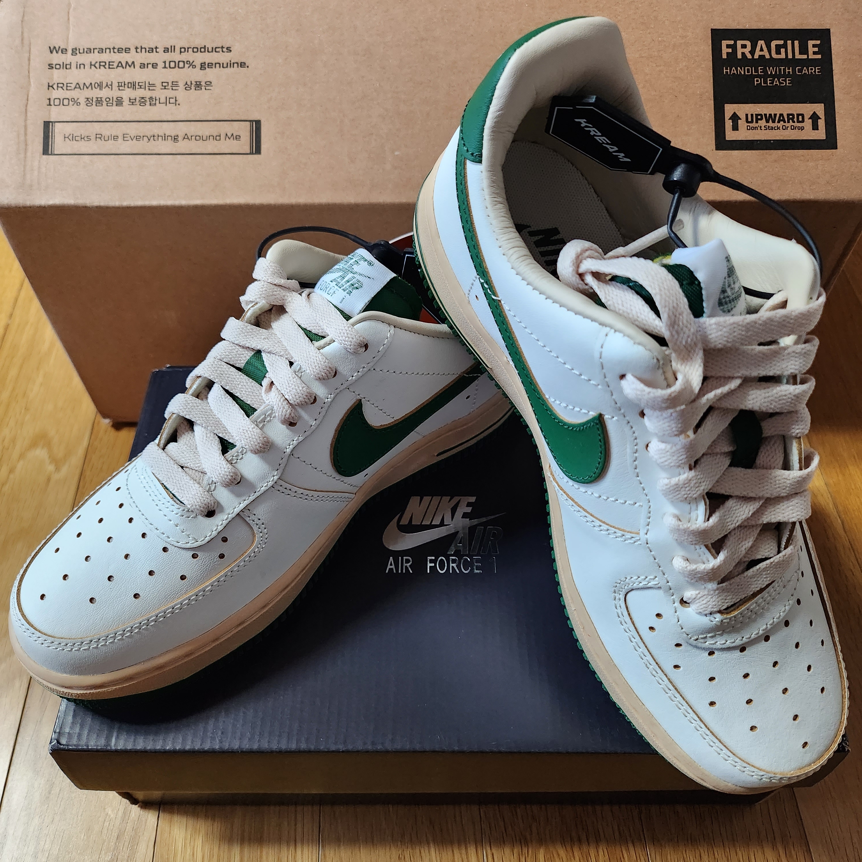 (W) Nike Air Force 1 Low Gorge Green 착용 스타일 - 3