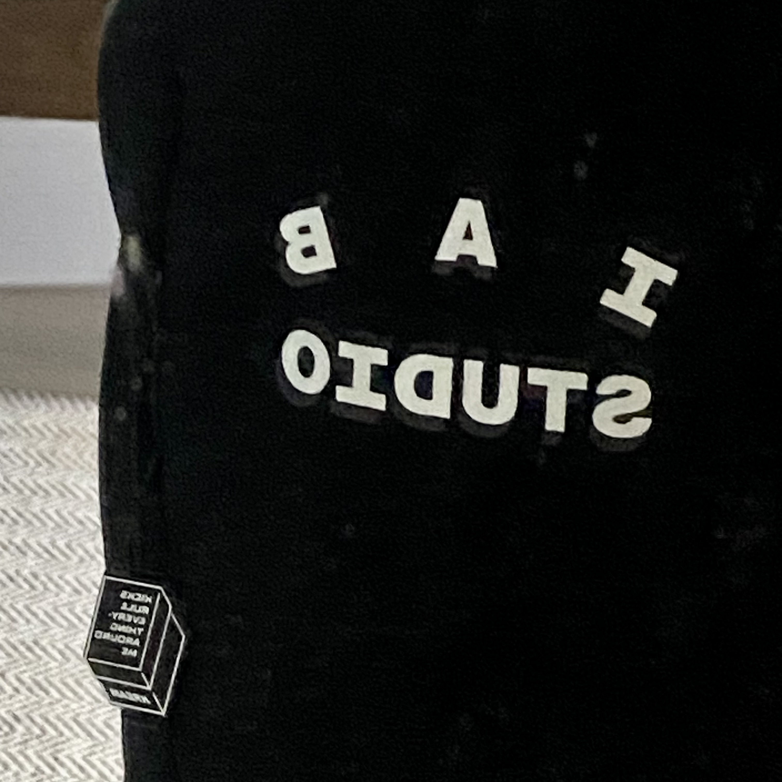 IAB Studio Sweatpants Black White - 23SS 착용 스타일
