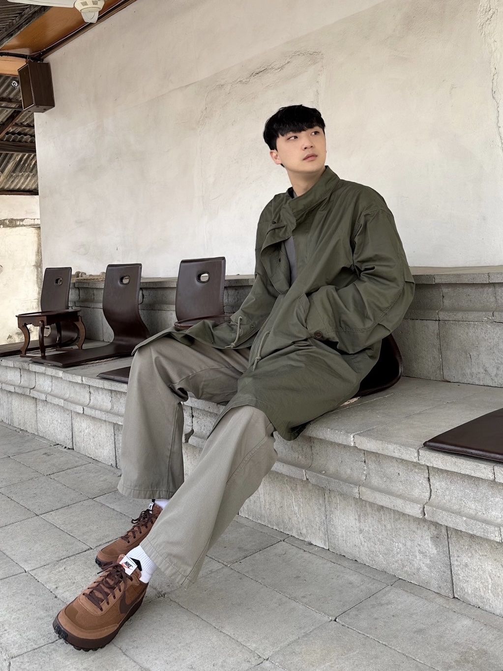 Nike x Tom Sachs General Purpose Shoe Brown 착용 스타일