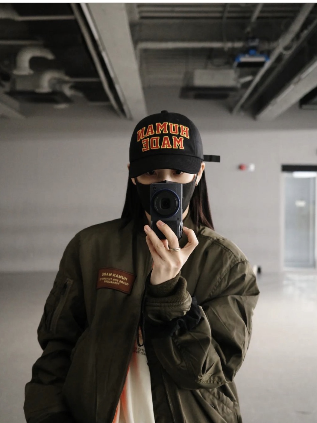 Human Made 6-Panel Twill Cap #2 Black, Human Made MA-1 Olive Drab 착용 스타일