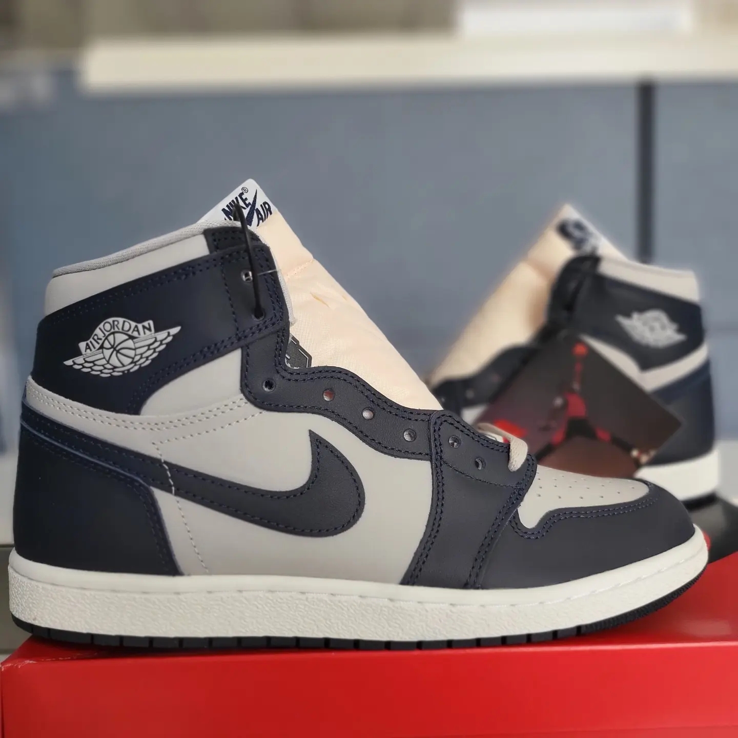 Jordan 1 High 85 College Navy 착용 스타일 - 3