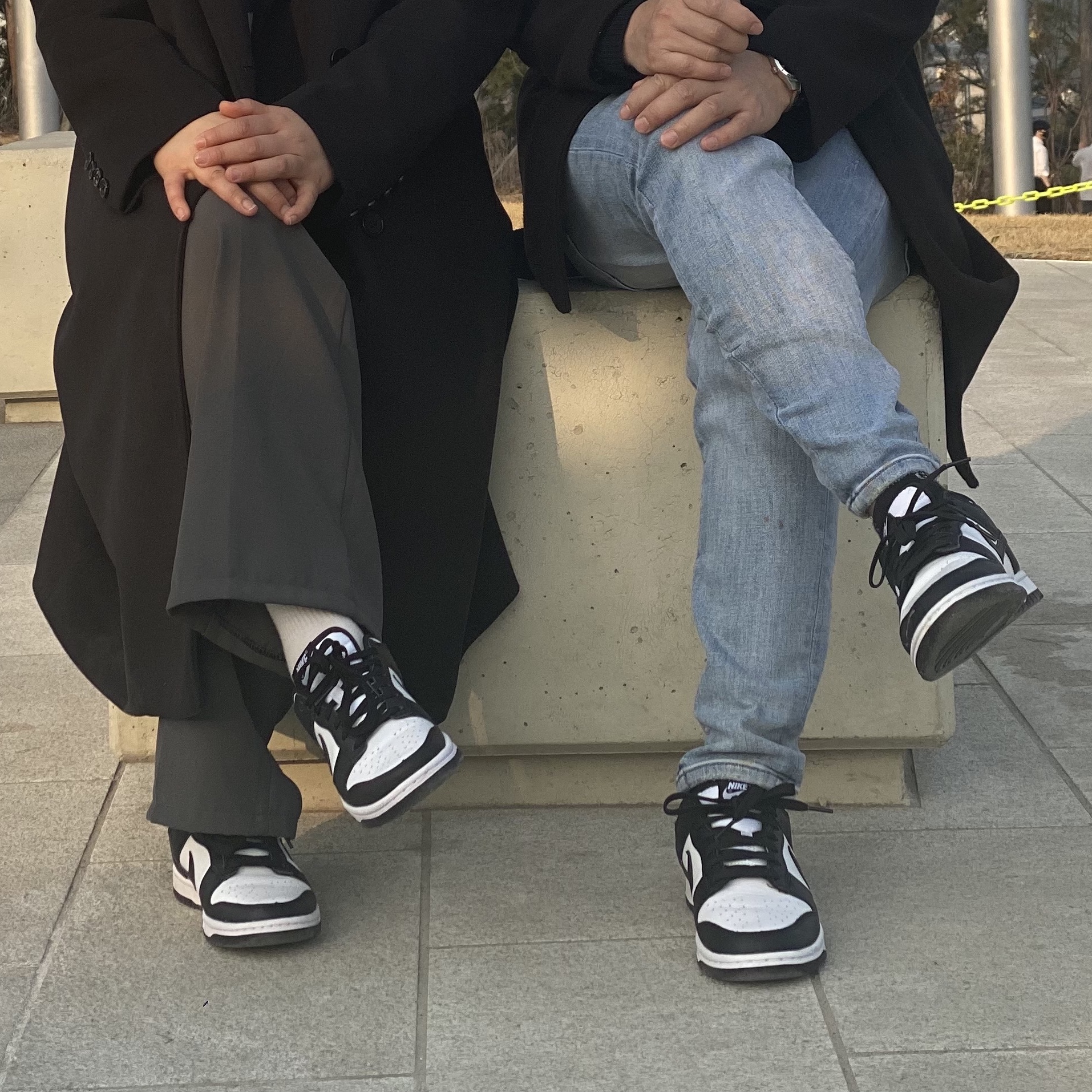 (W) Nike Dunk Low Black, Nike Dunk Low Retro Black 착용 스타일