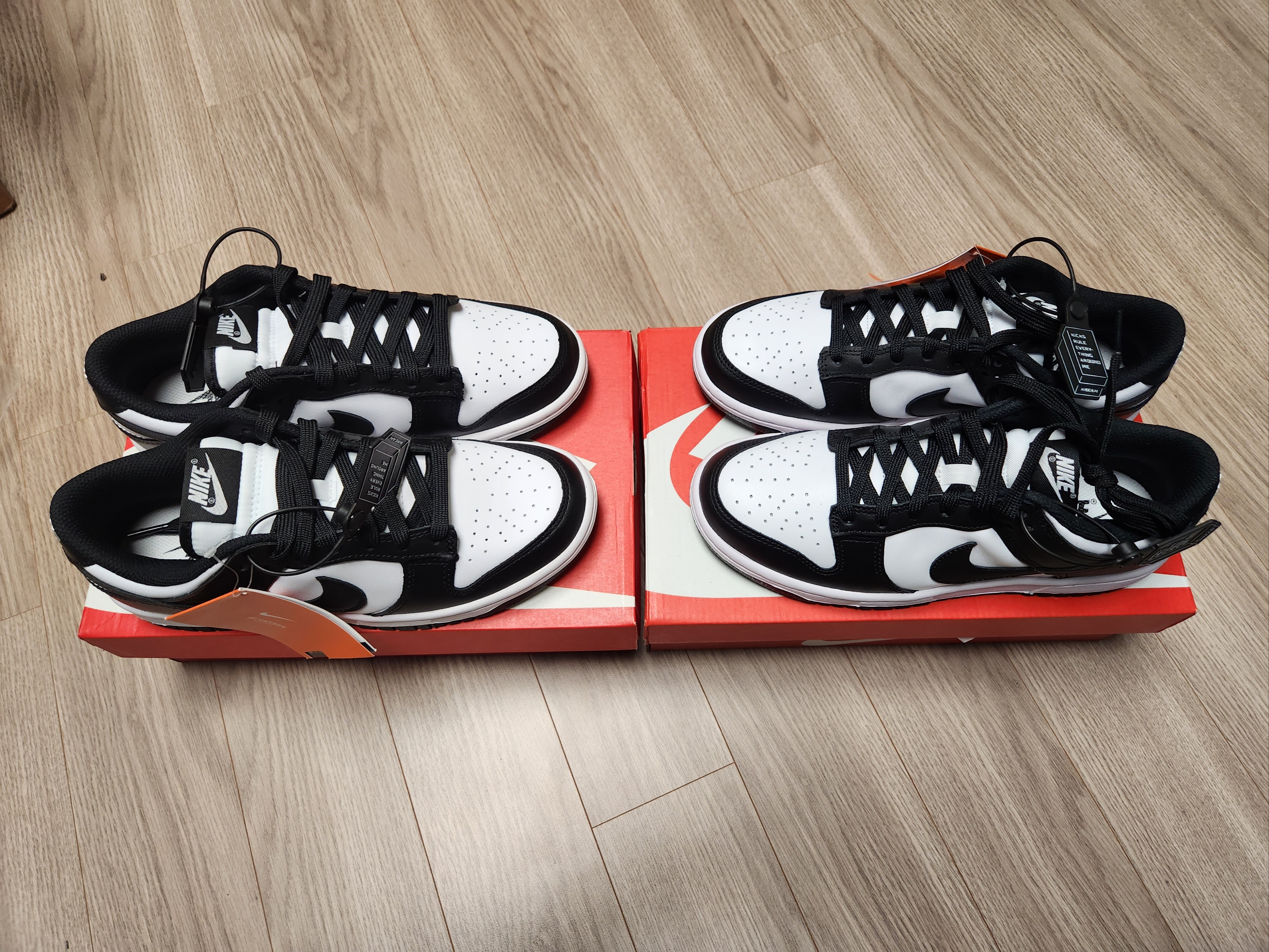 (W) Nike Dunk Low Black 착용 스타일 - 5