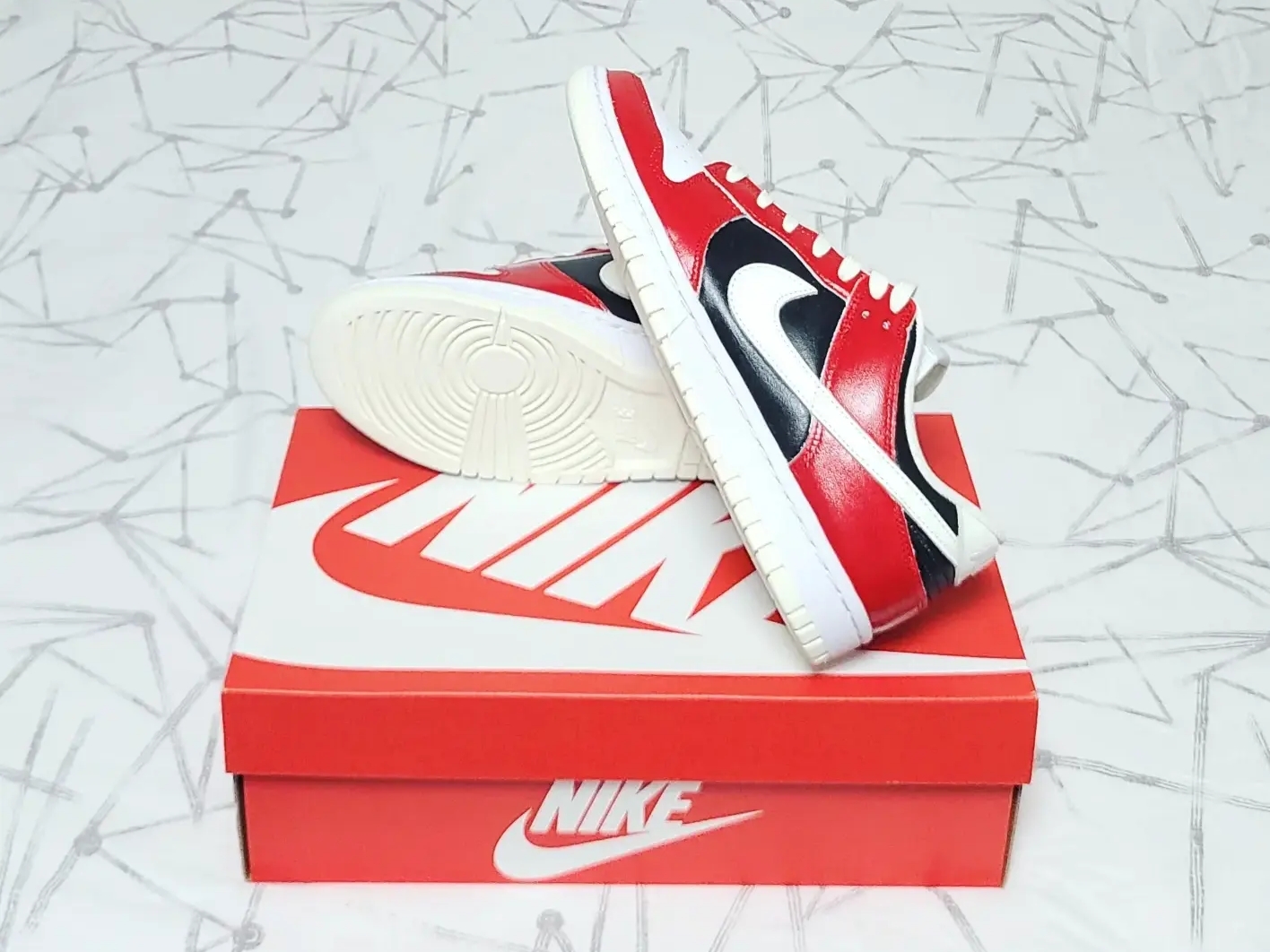 (W) Nike Dunk Low White and Sail 착용 스타일 - 4