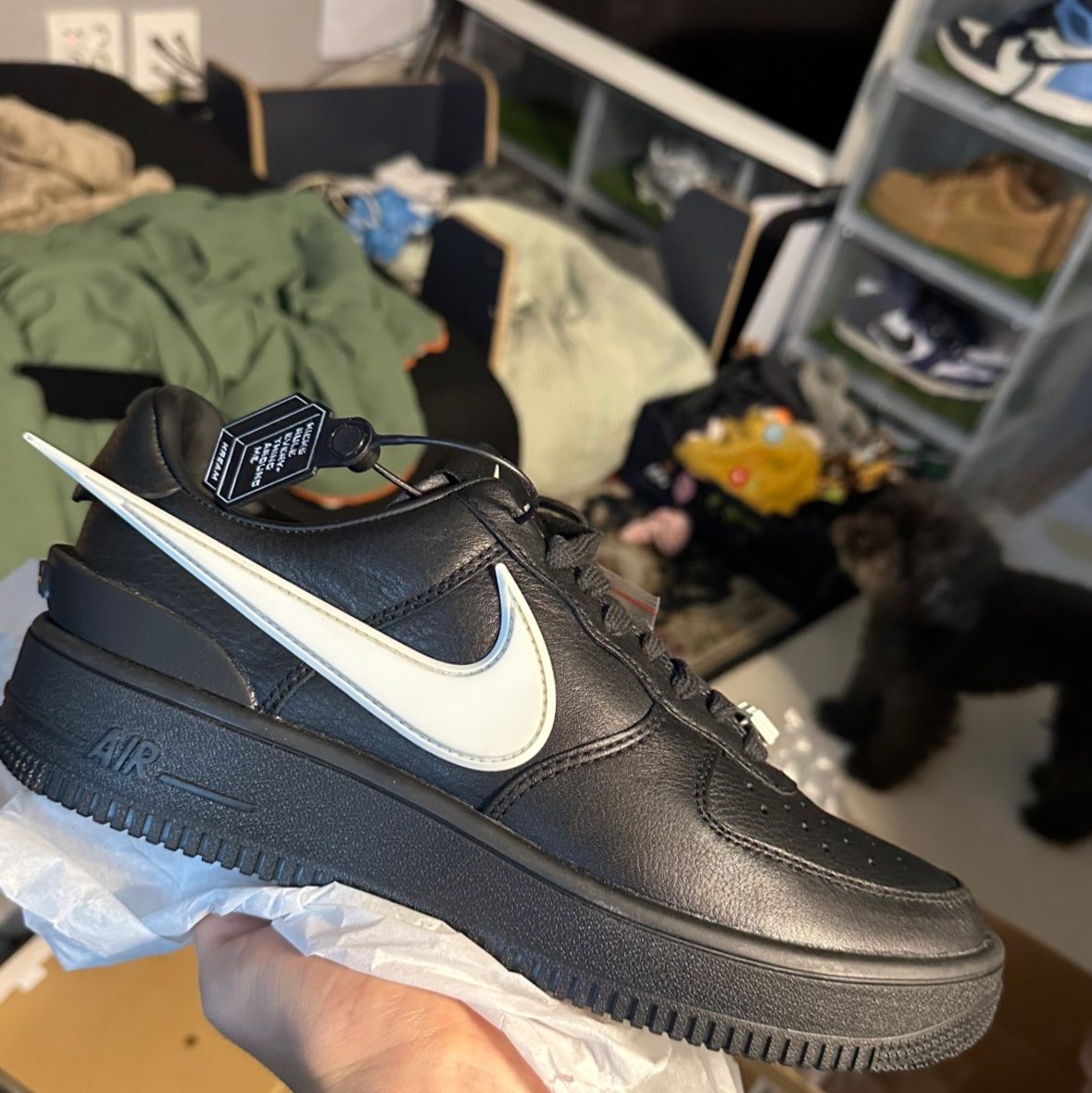 Nike x Ambush Air Force 1 Low SP Black 착용 스타일 - 1