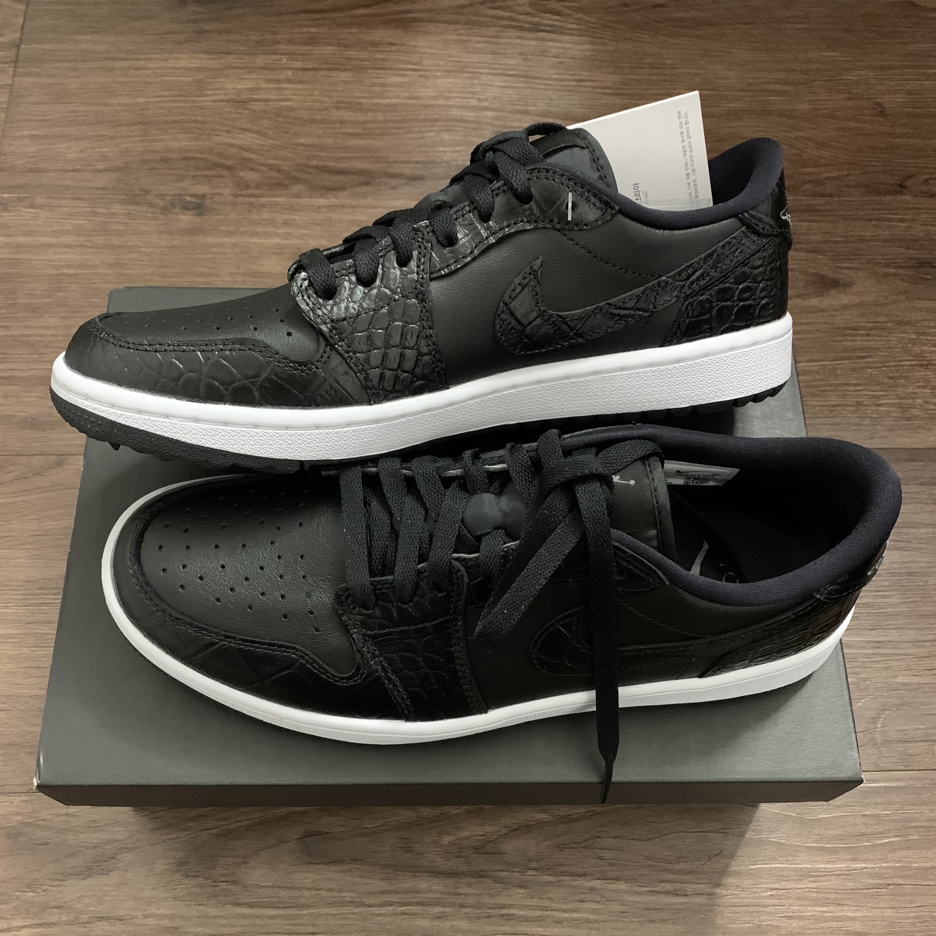 Jordan 1 Low Golf Black Iron Grey 착용 스타일