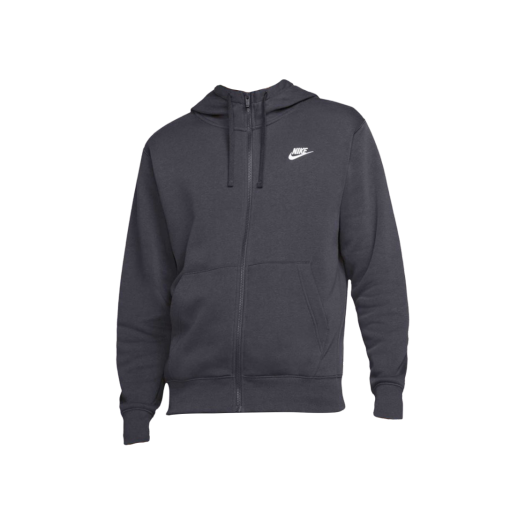 Nike NSW Club Fleece Full Zip Hoodie Dark Smoke Grey - US/EU