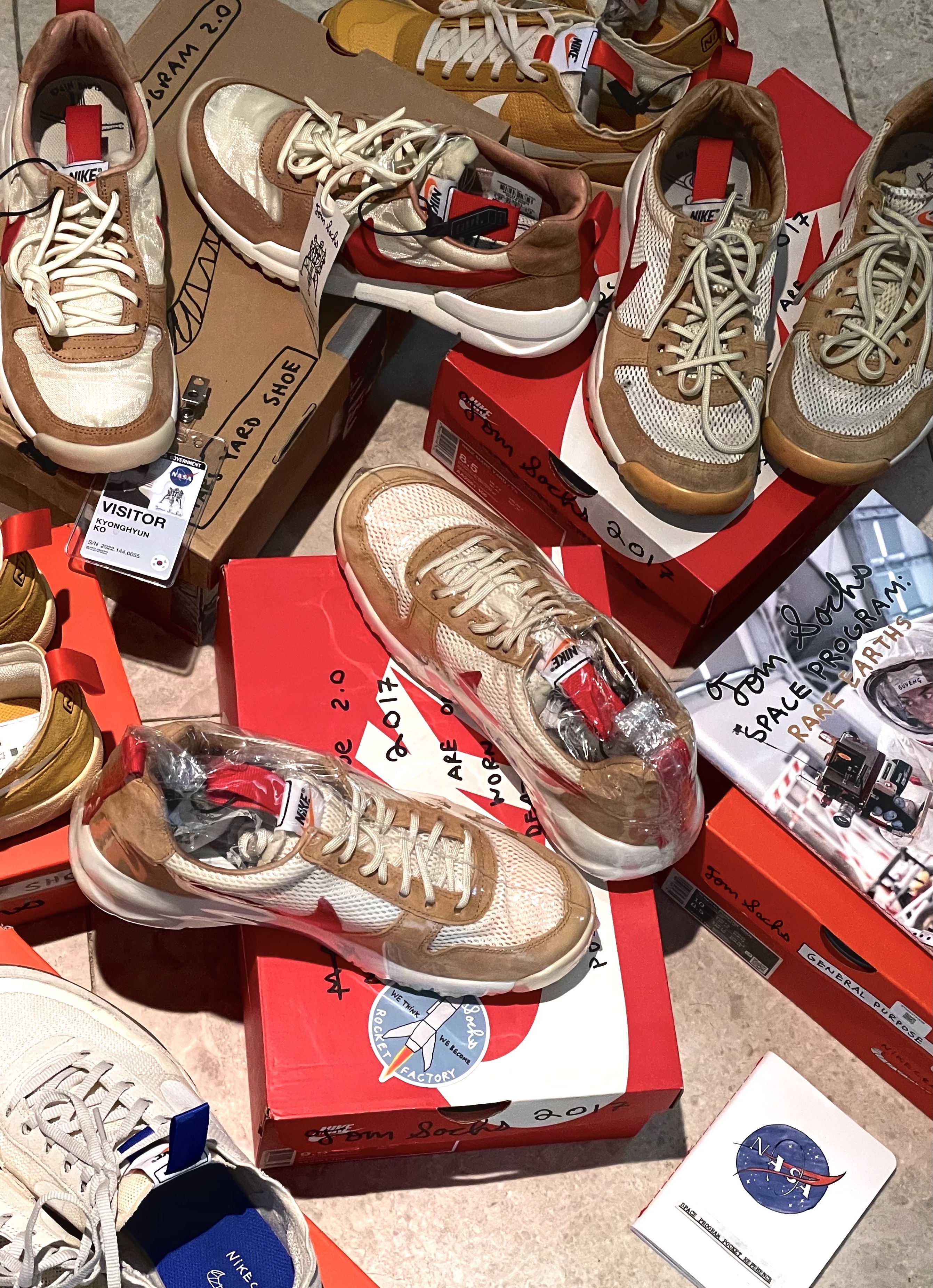 Nike x Tom Sachs General Purpose Shoe Archive, Nike x Tom Sachs General Purpose Shoe Light Cream 착용 스타일 - 1
