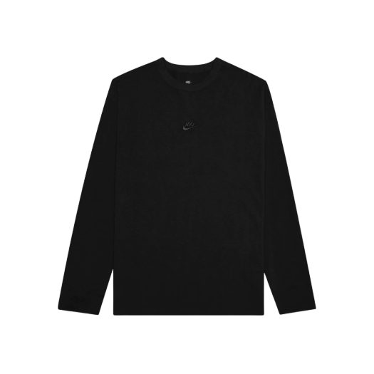 나이키 NSW 프리미엄 에센셜 롱슬리브 티셔츠 블랙 - 아시아