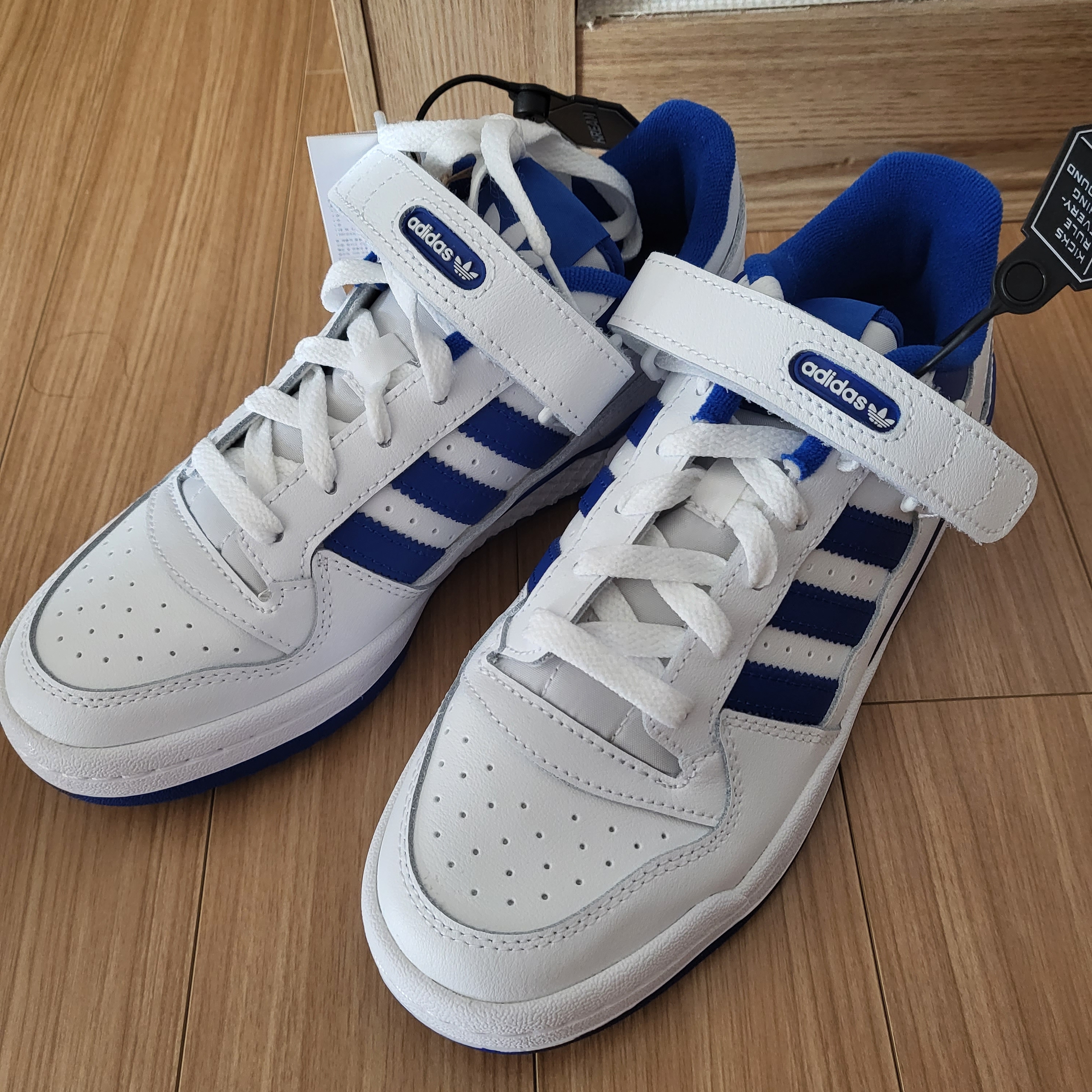 Adidas Forum Low White Royal Blue 착용 스타일