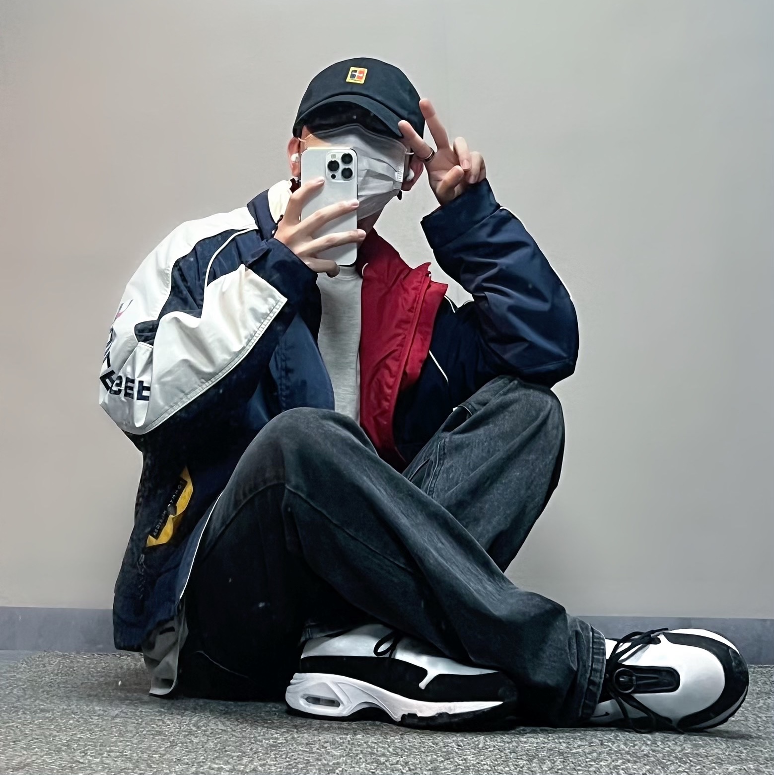 Nike x Comme des Garcons Homme Plus Air Max Sunder SP White Black 착용 스타일