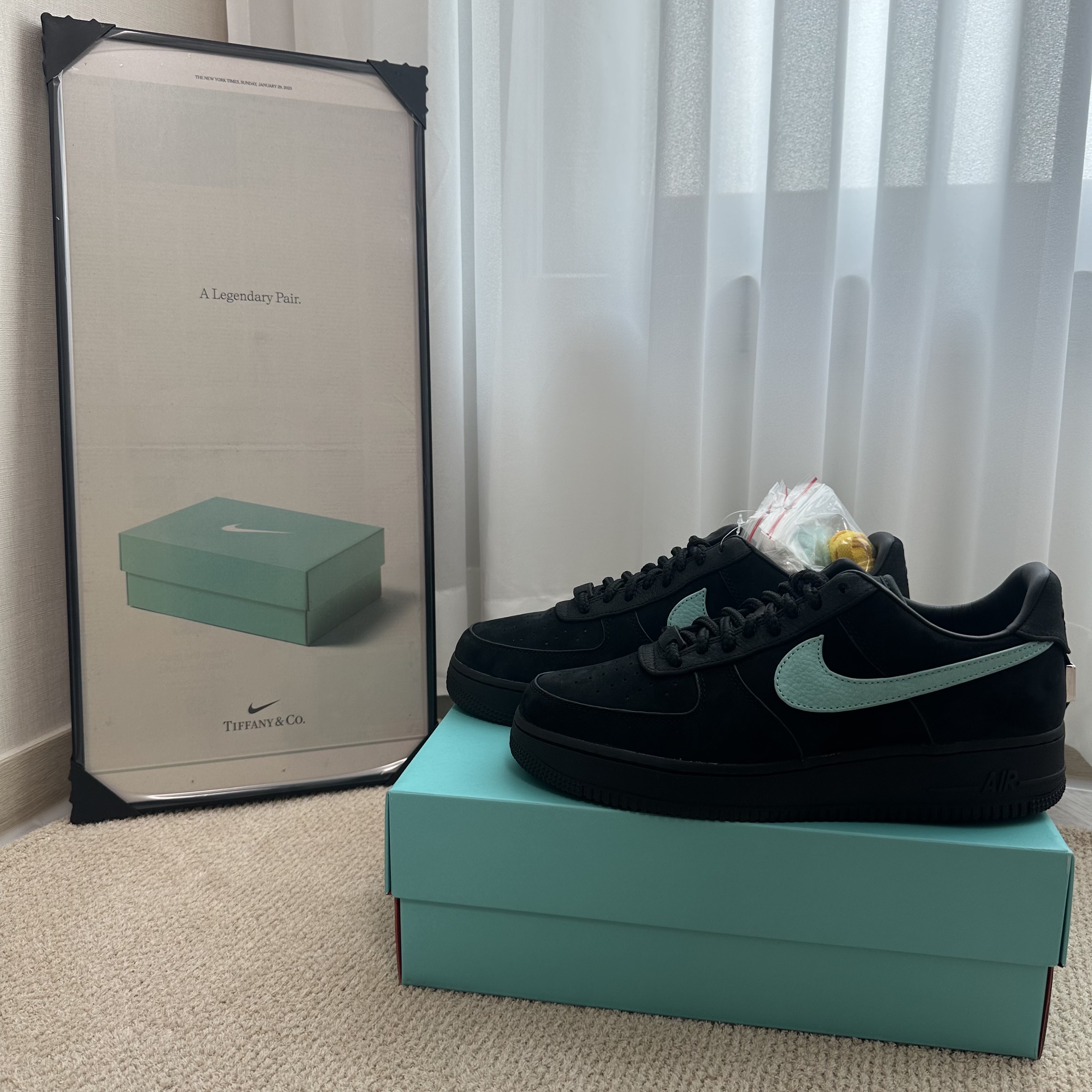 Nike x Tiffany & Co. Air Force 1 Low SP 1837 착용 스타일 - 1