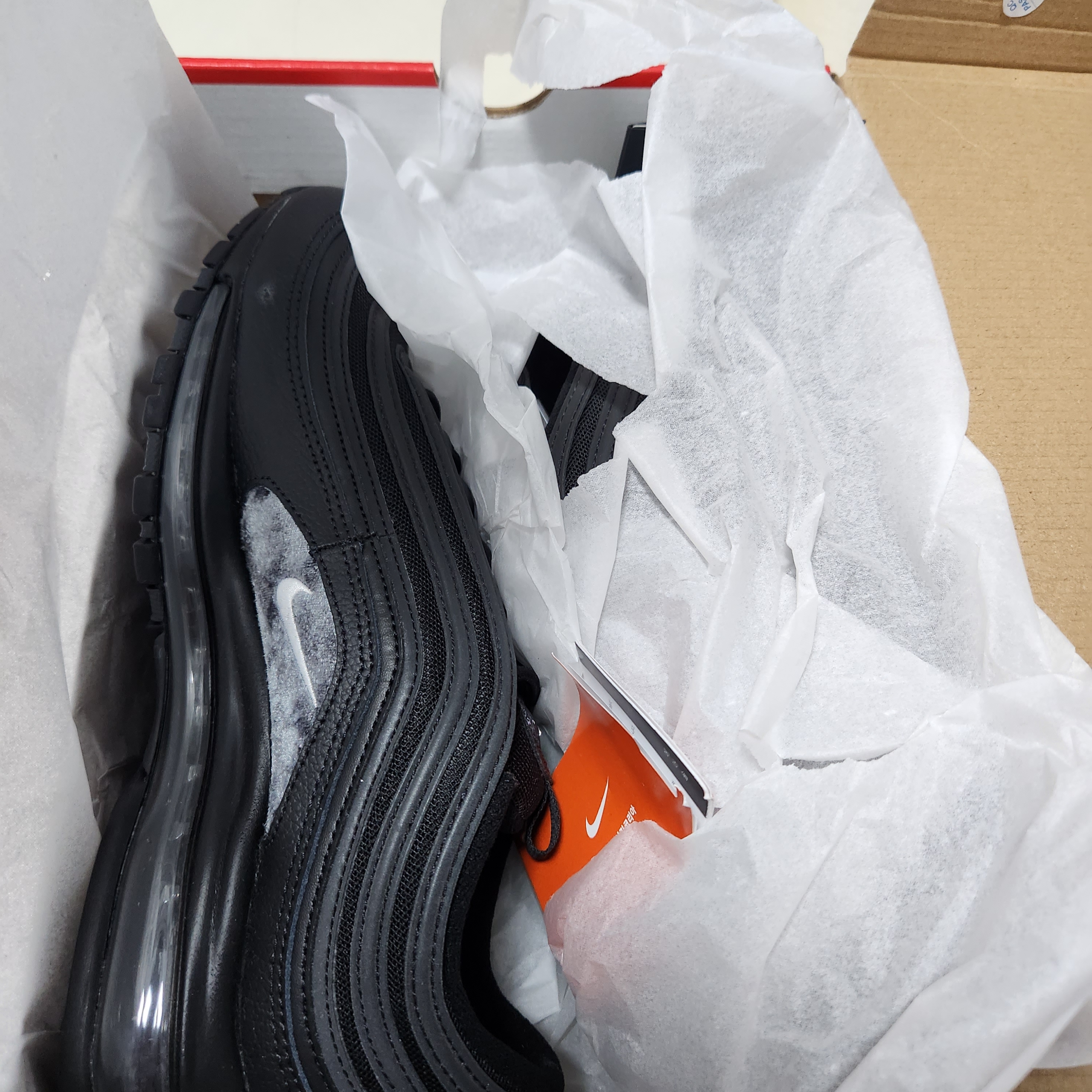 Nike Air Max 97 Black White Anthracite 착용 스타일