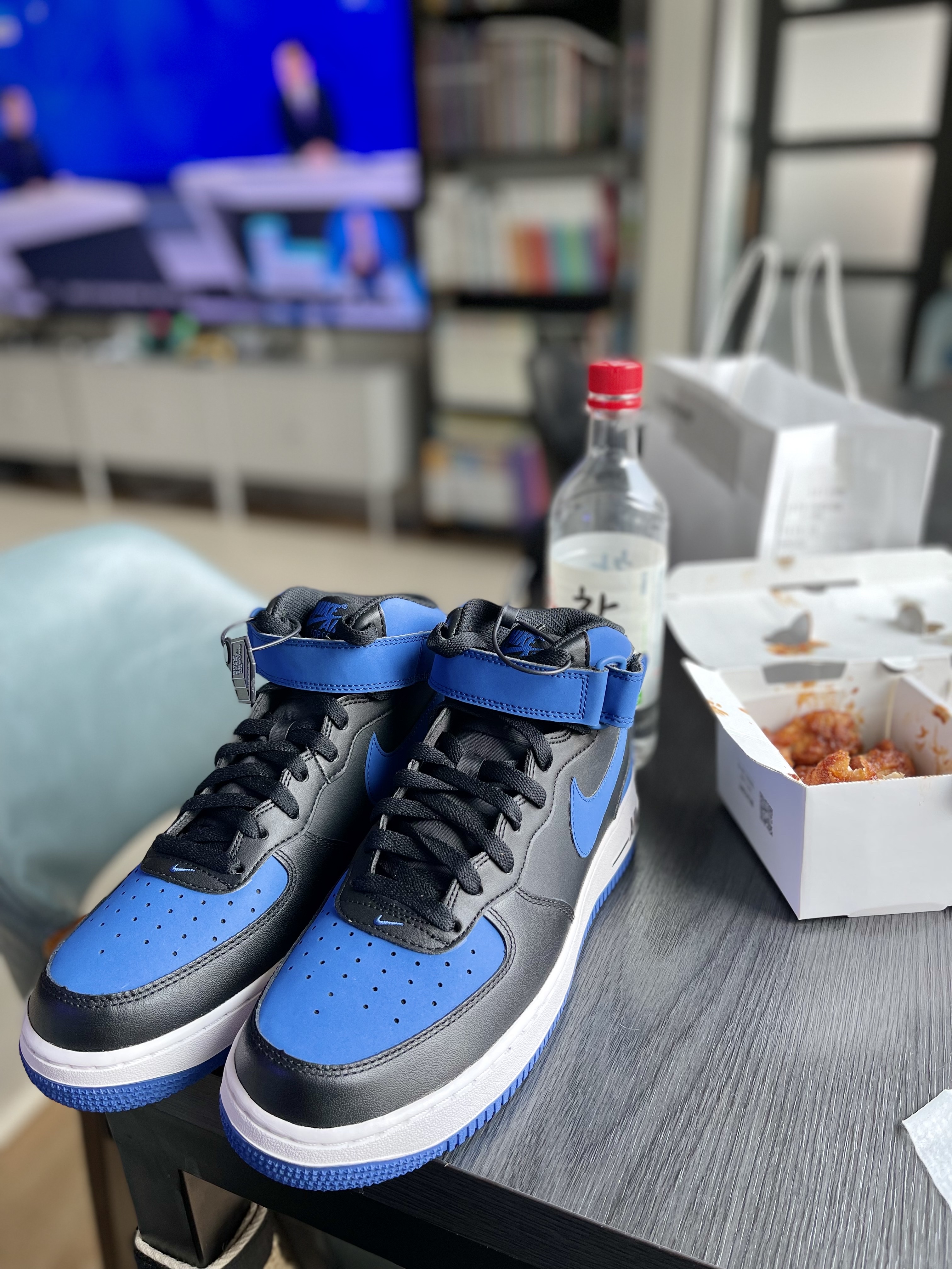 Nike Air Force 1 Mid '07 Game Royal 2015 착용 스타일 - 2