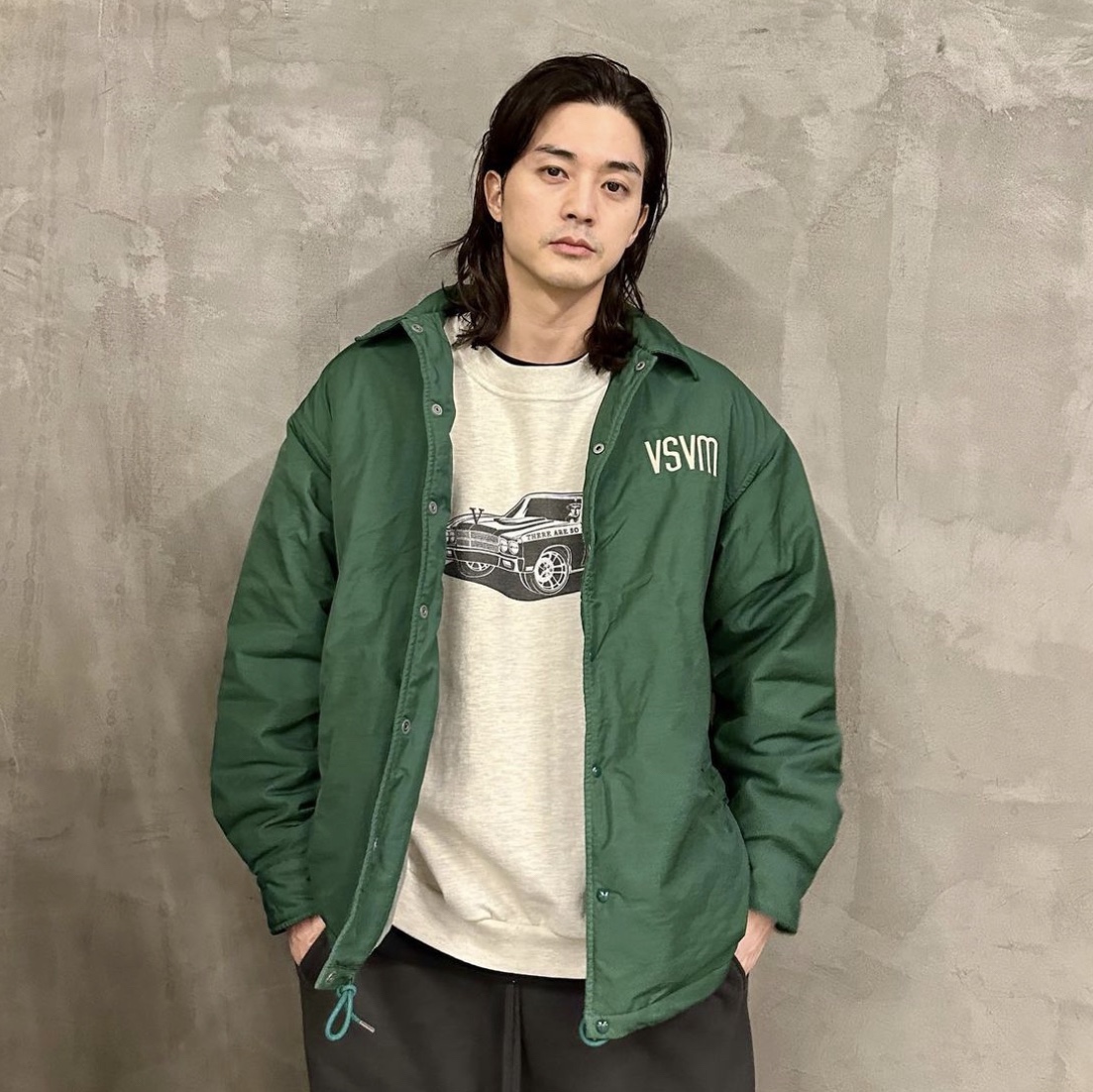 Visvim Coach Jacket Green - 23SS 착용 스타일
