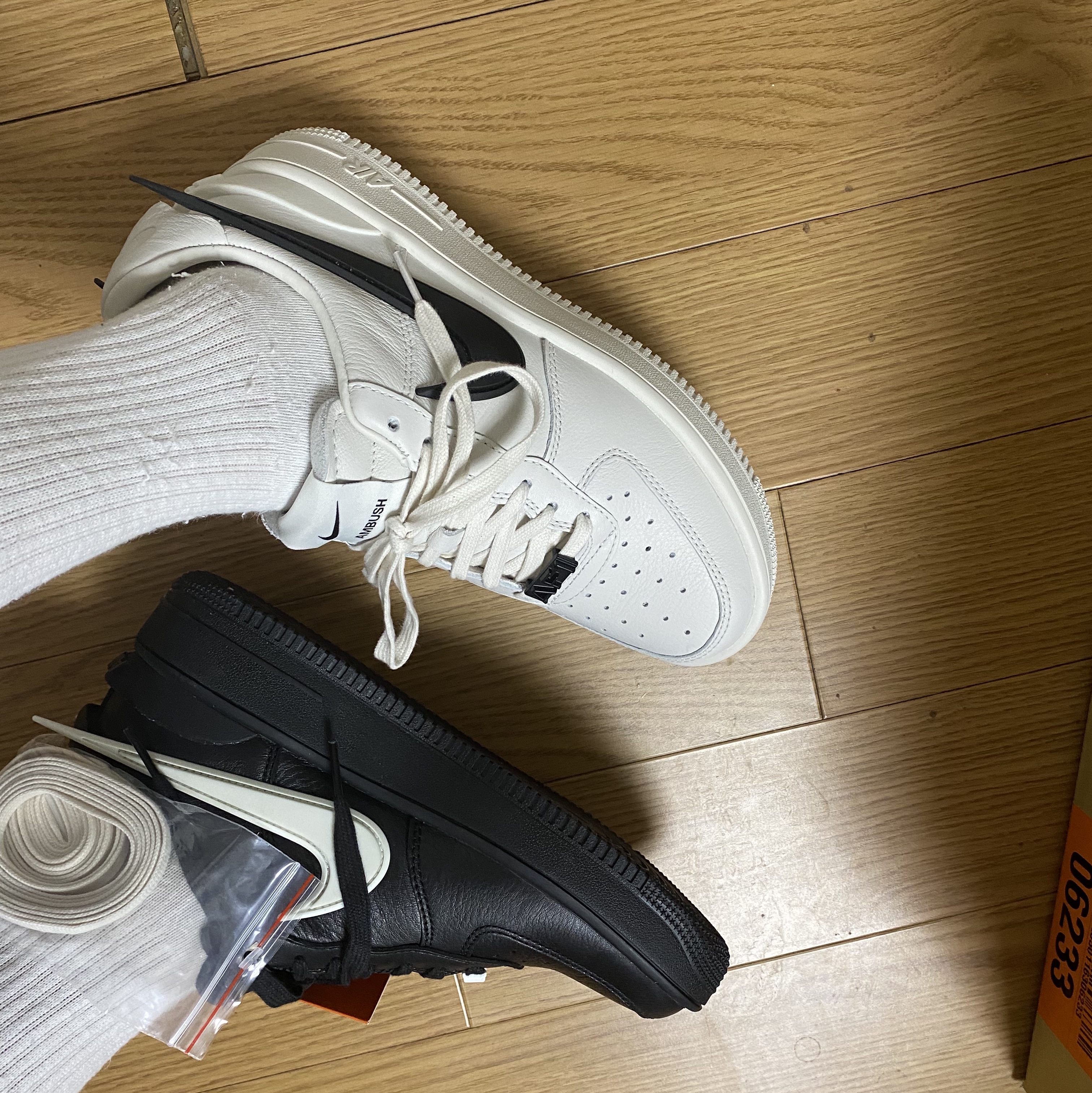 Nike x Ambush Air Force 1 Low SP Black, Nike x Ambush Air Force 1 Low SP Phantom 착용 스타일 - 3