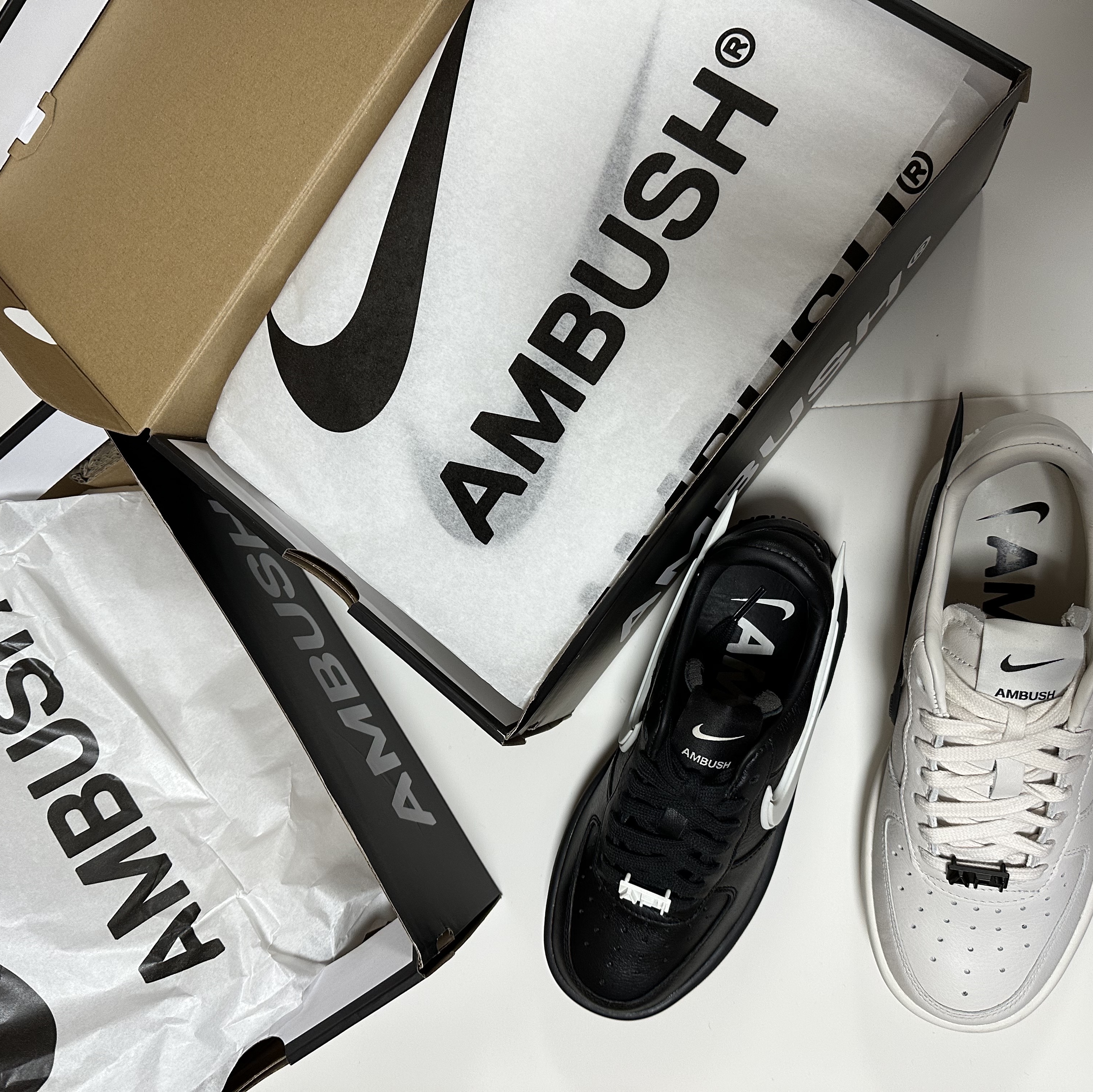 Nike x Ambush Air Force 1 Low SP Phantom, Nike x Ambush Air Force 1 Low SP Black 착용 스타일 - 3