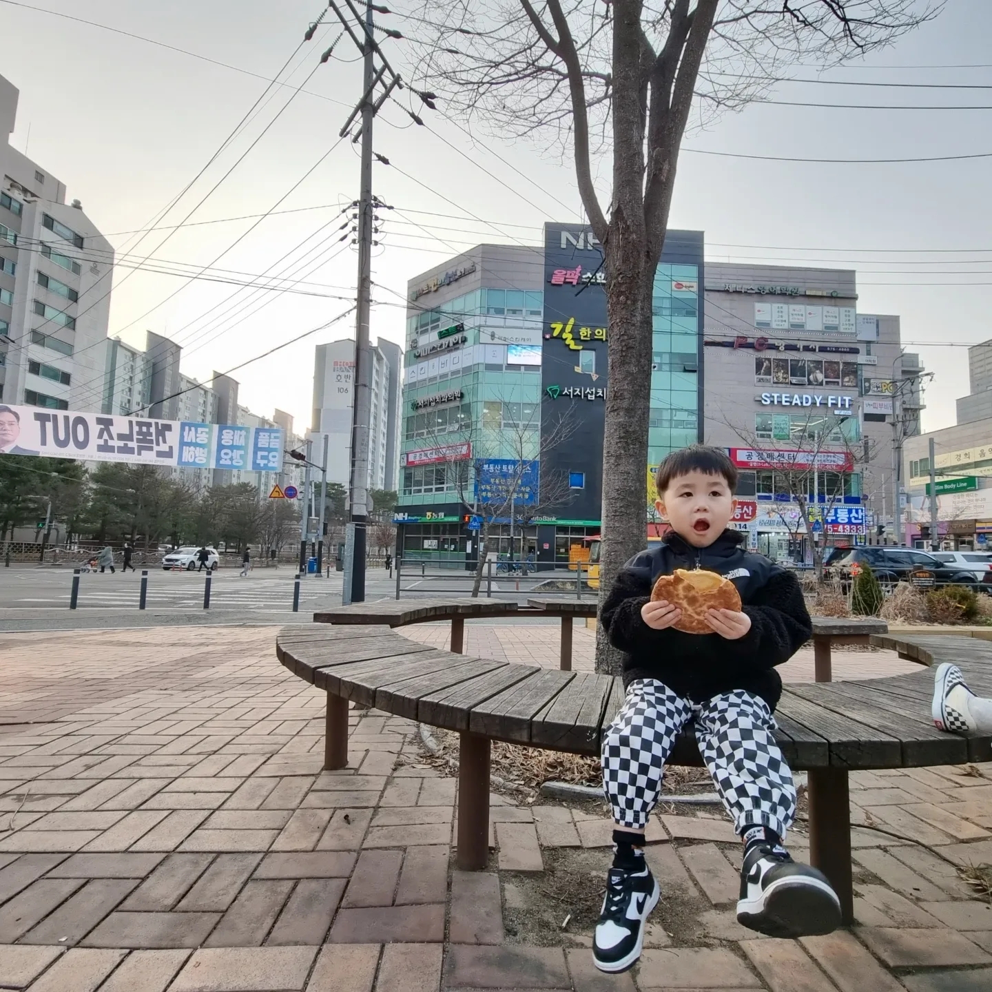 (TD) Nike Dunk Low Black 착용 스타일