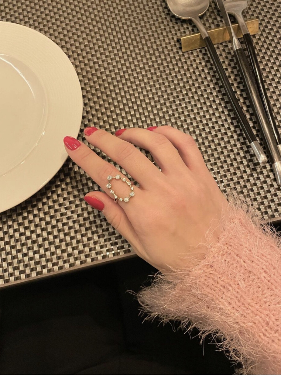 Maman et Fille Women Petal Ring 착용 스타일 - 2