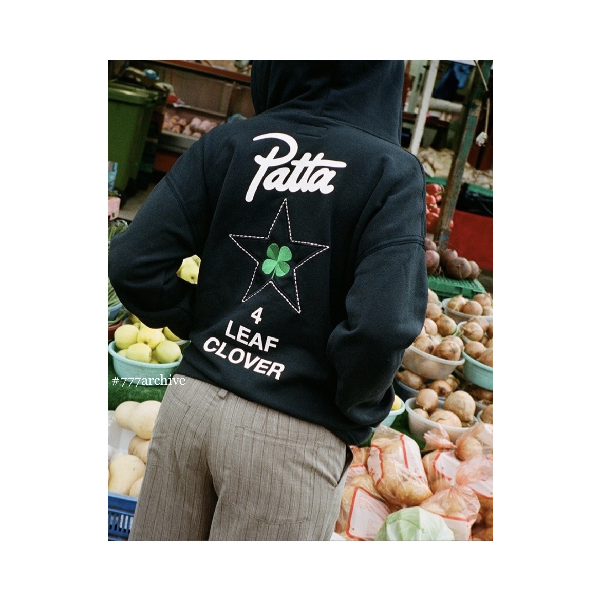 Converse x Patta One Star Pro Ox Java, Converse x Patta Four Leaf Clover Cargo Pants Black 착용 스타일 - 5