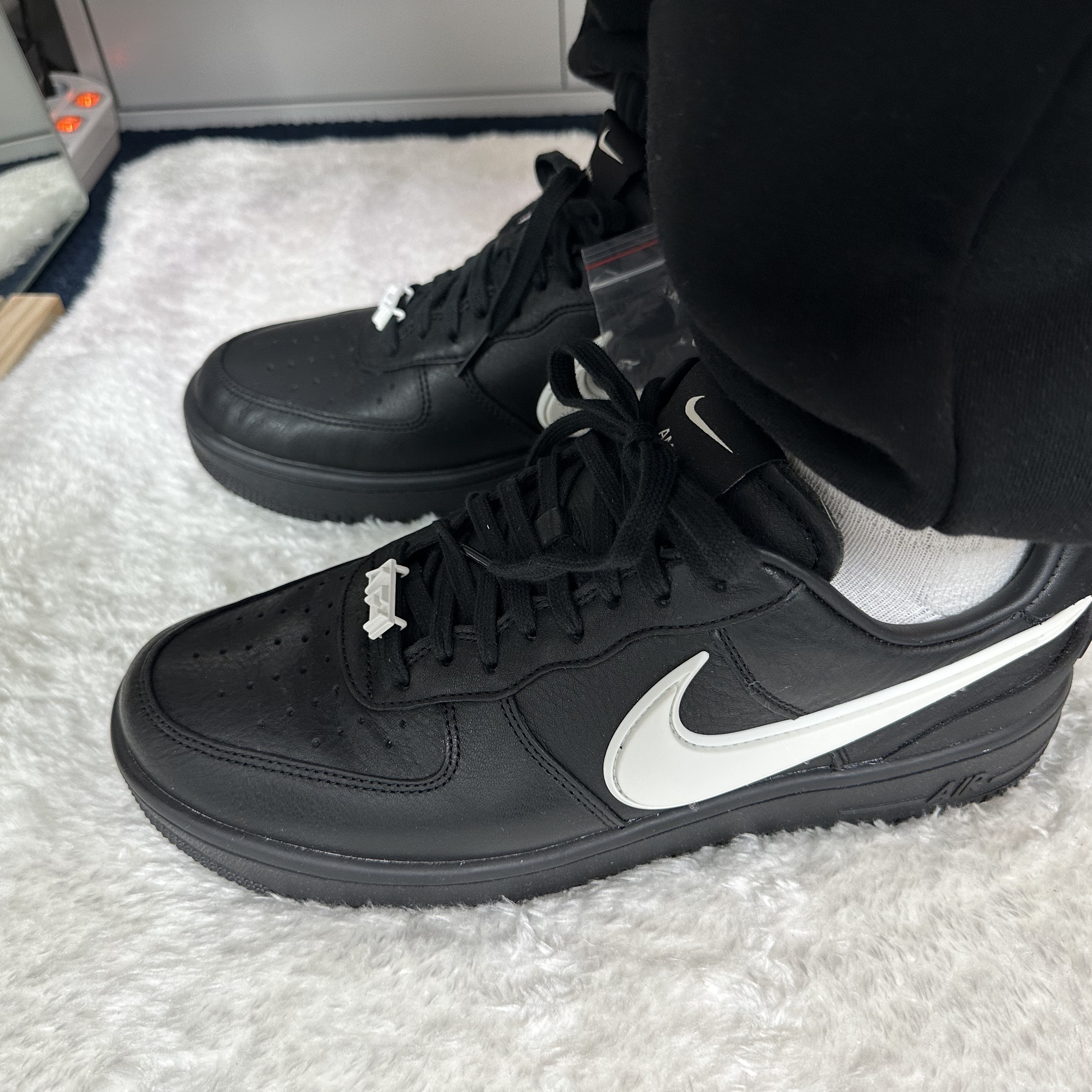 Nike x Ambush Air Force 1 Low SP Black, IAB Studio Half Zip-Up Black White 착용 스타일 - 1