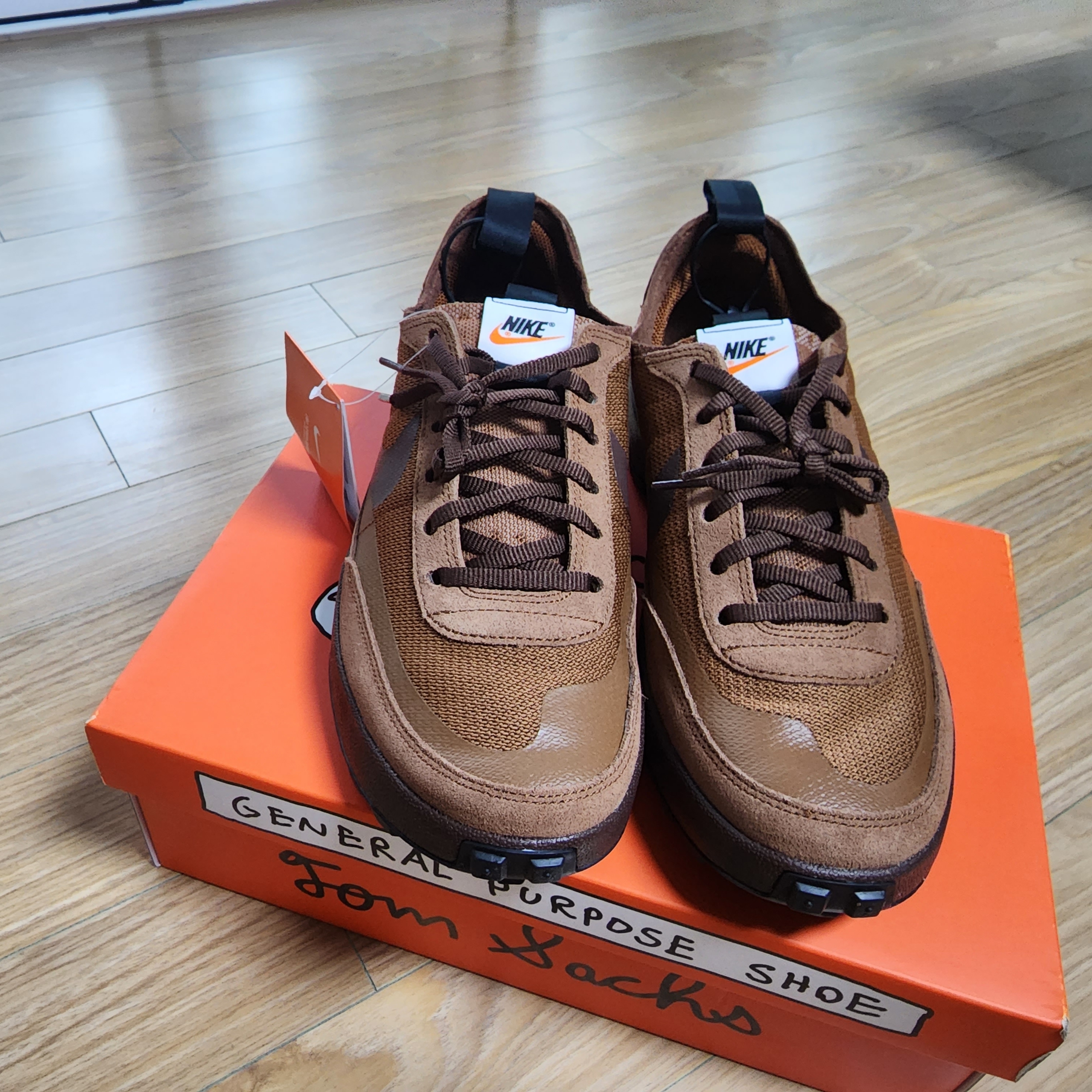 Nike x Tom Sachs General Purpose Shoe Brown 착용 스타일 - 4